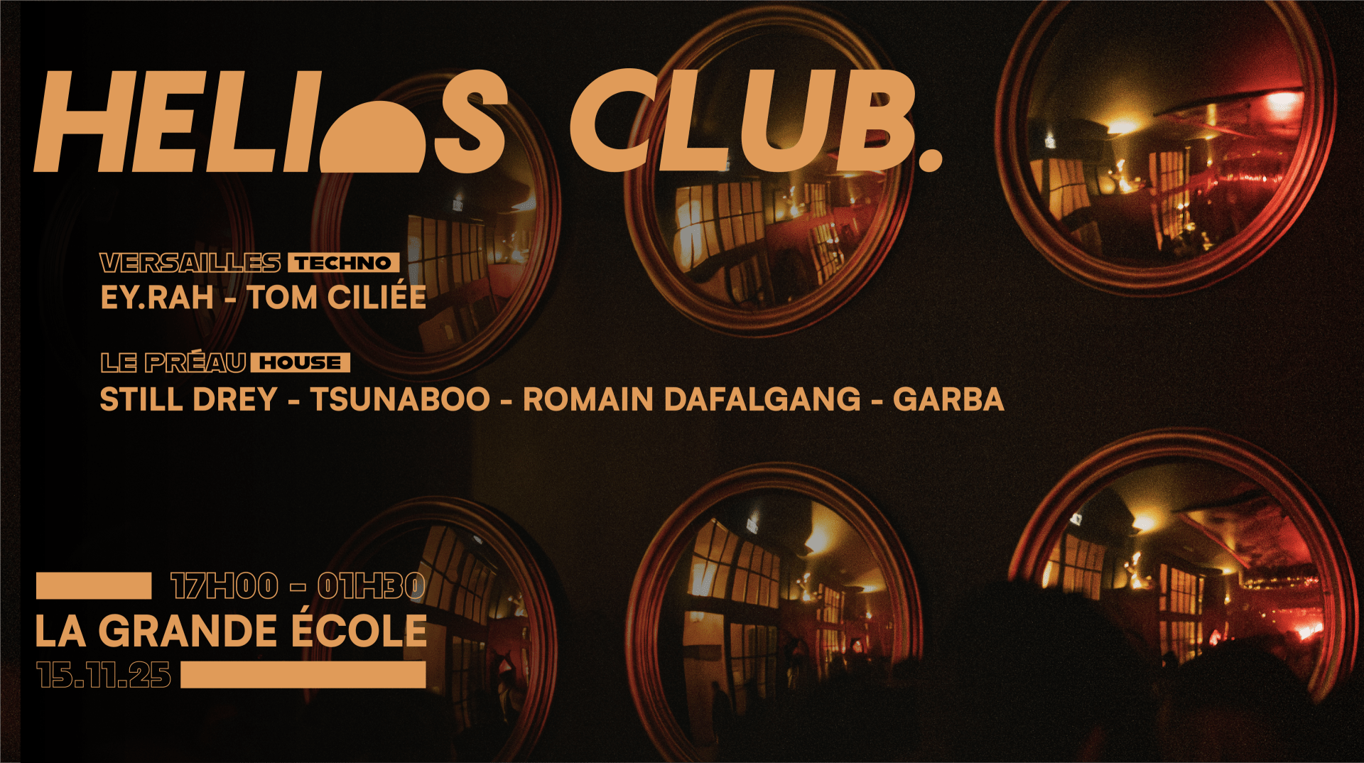 Helios Club. W/ Ey.Rah, Still Drey, Romain Dafalgang & More Cover