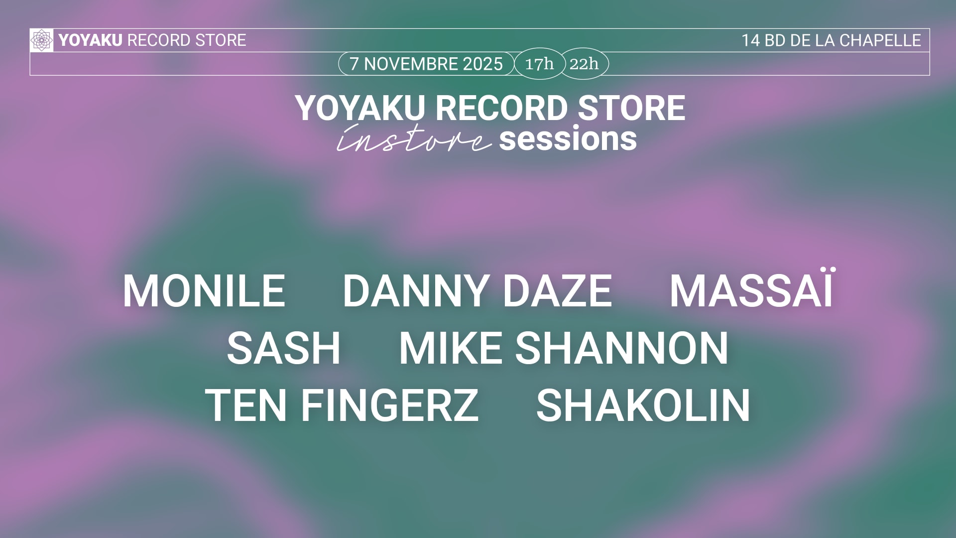 Instore Session With Danny Daze, Mike Shannon, Monile & More Cover