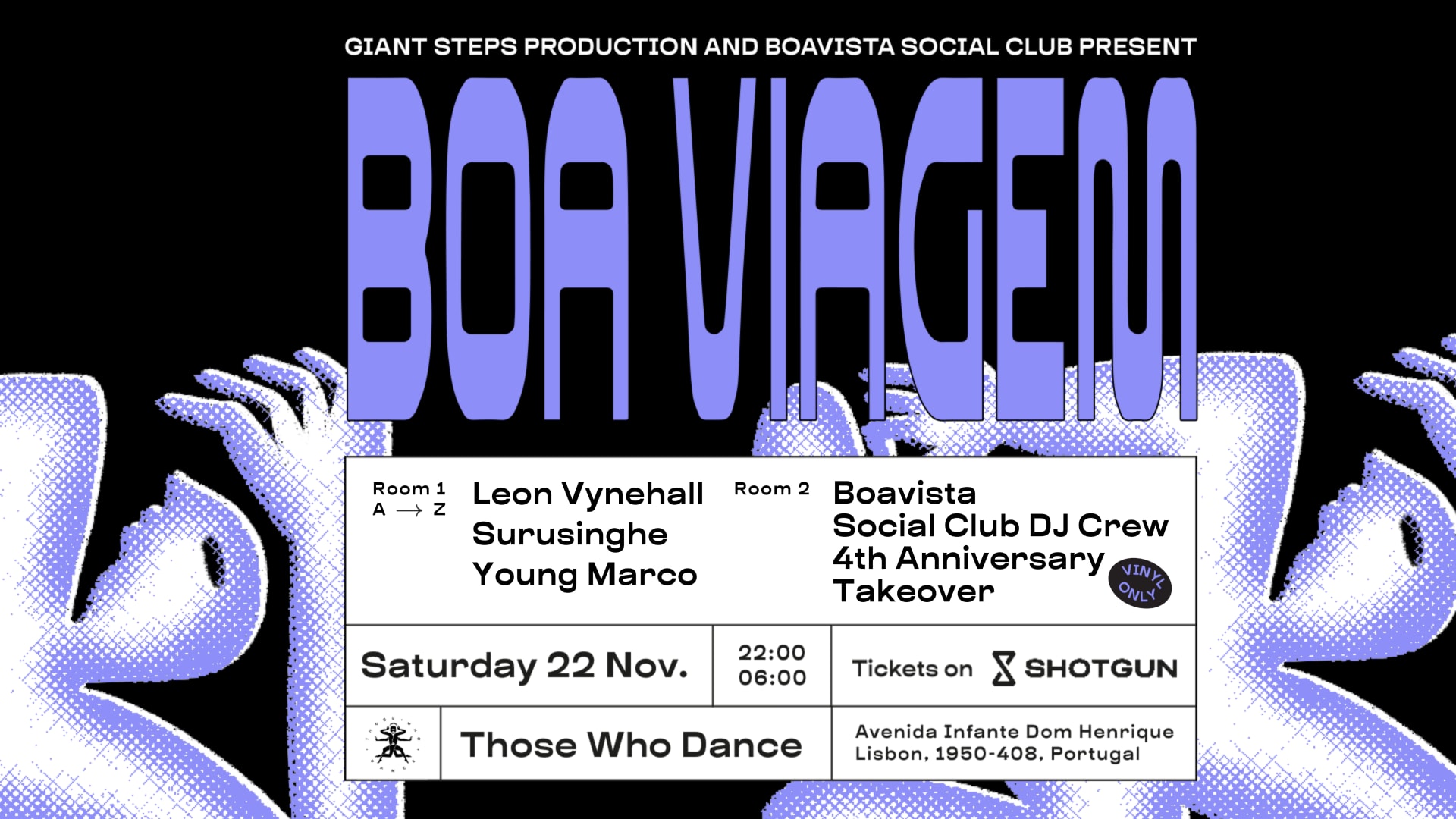 Boa Viagem: Leon Vynehall • Young Marco & Boavista 4y Party Cover