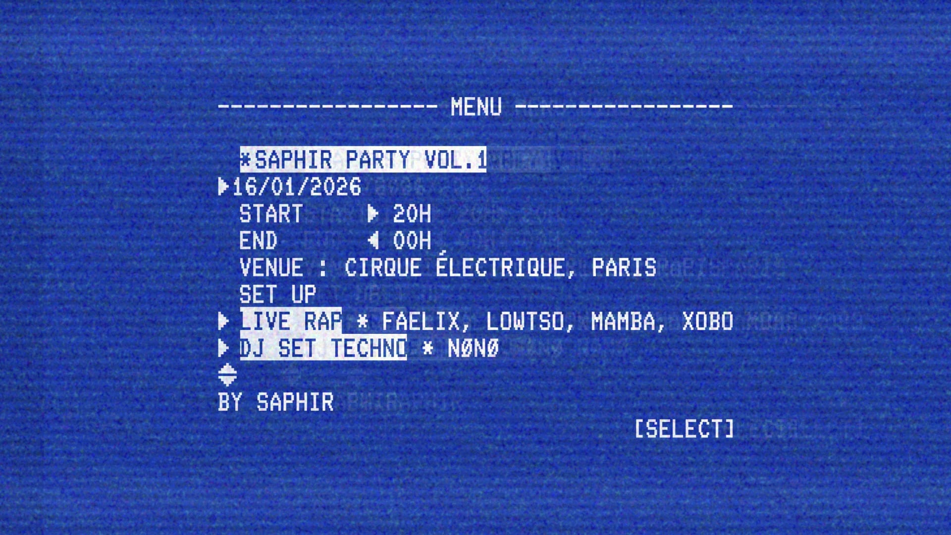 Saphir Party Vol.1 Cover