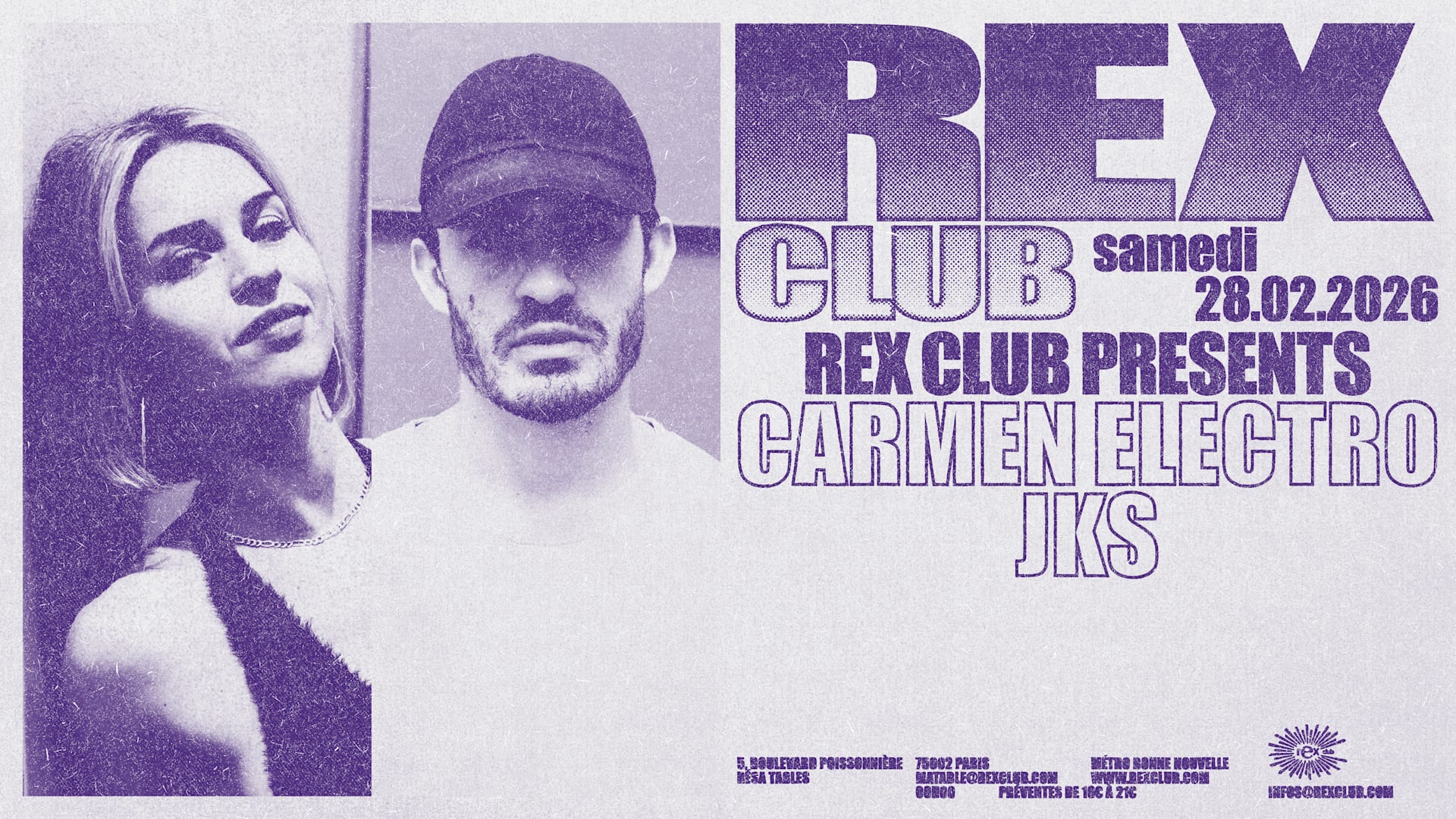 Rex Club Presents: Carmen Electro, Jks Cover