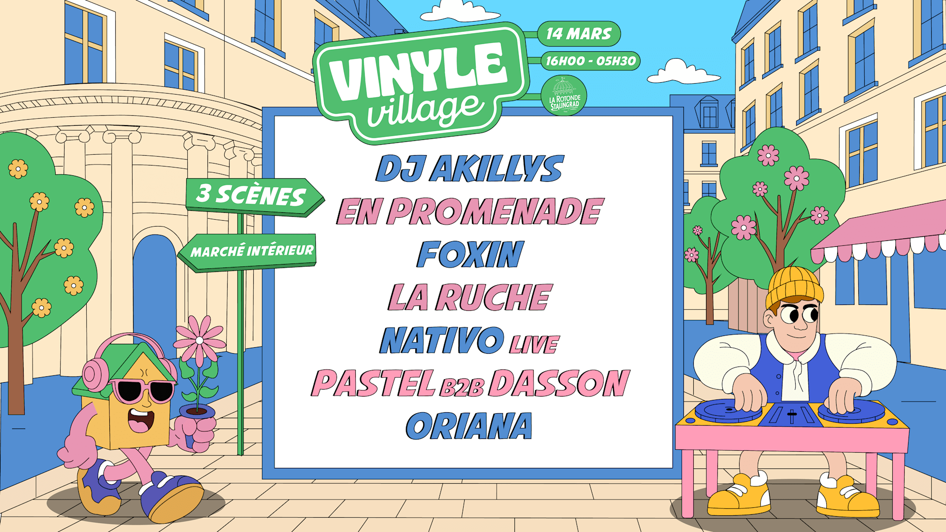 Places Dispo À L’Entrée - Vinyle Village · Spring Edition Cover
