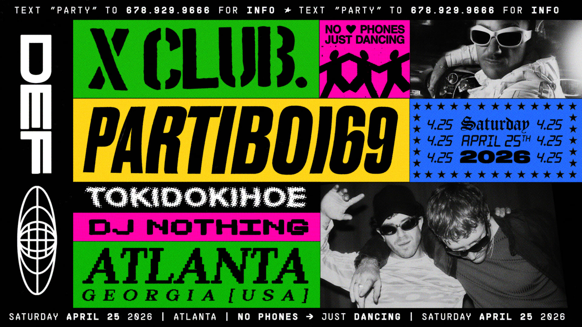 X Club., Partiboi69, Tokidokihoe, Dj Nothing At Def Cover