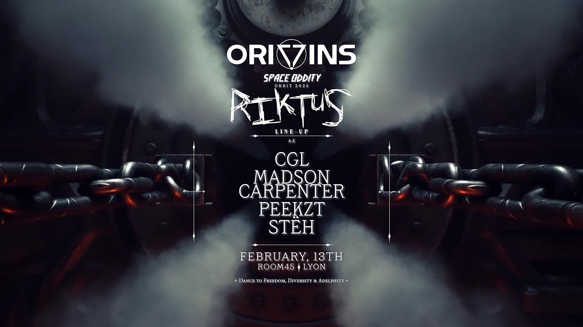 Origins Space Oddity Invite Riktus Cover