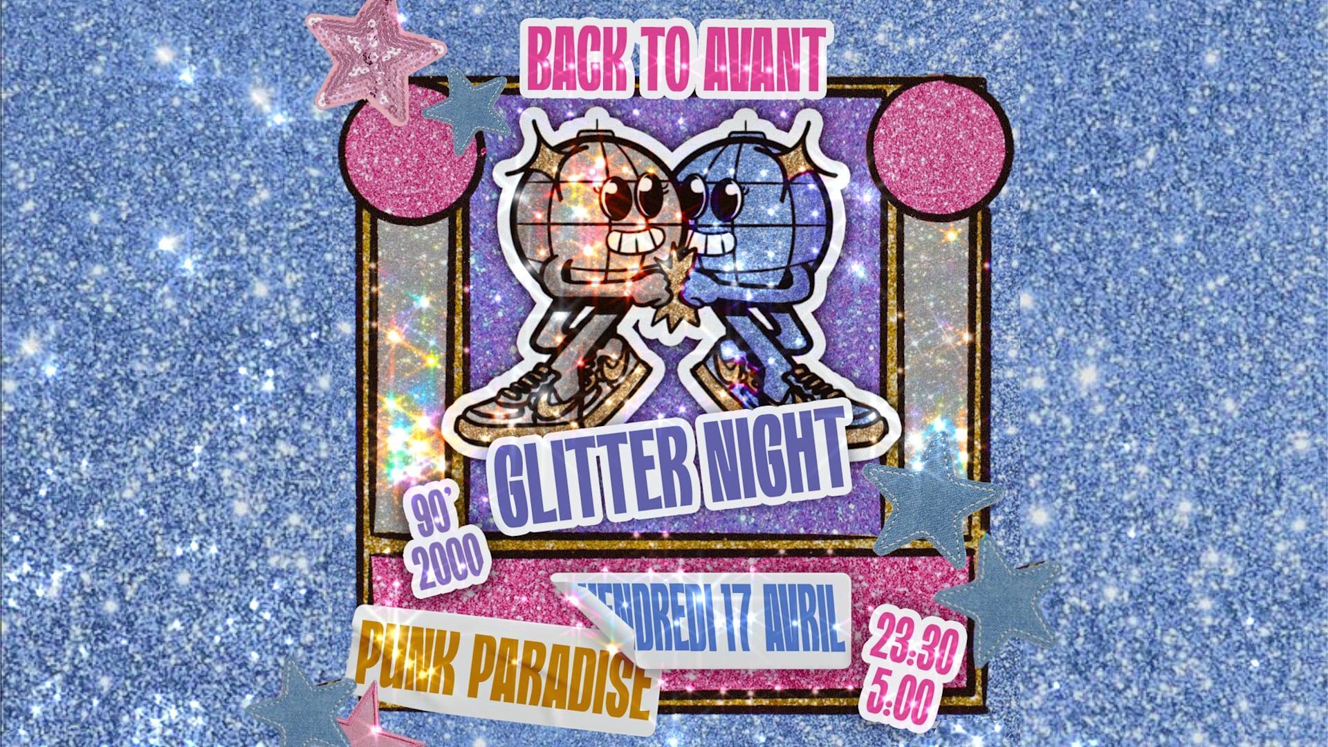 Back To Avant 90’/2000’ Glitter Night Cover