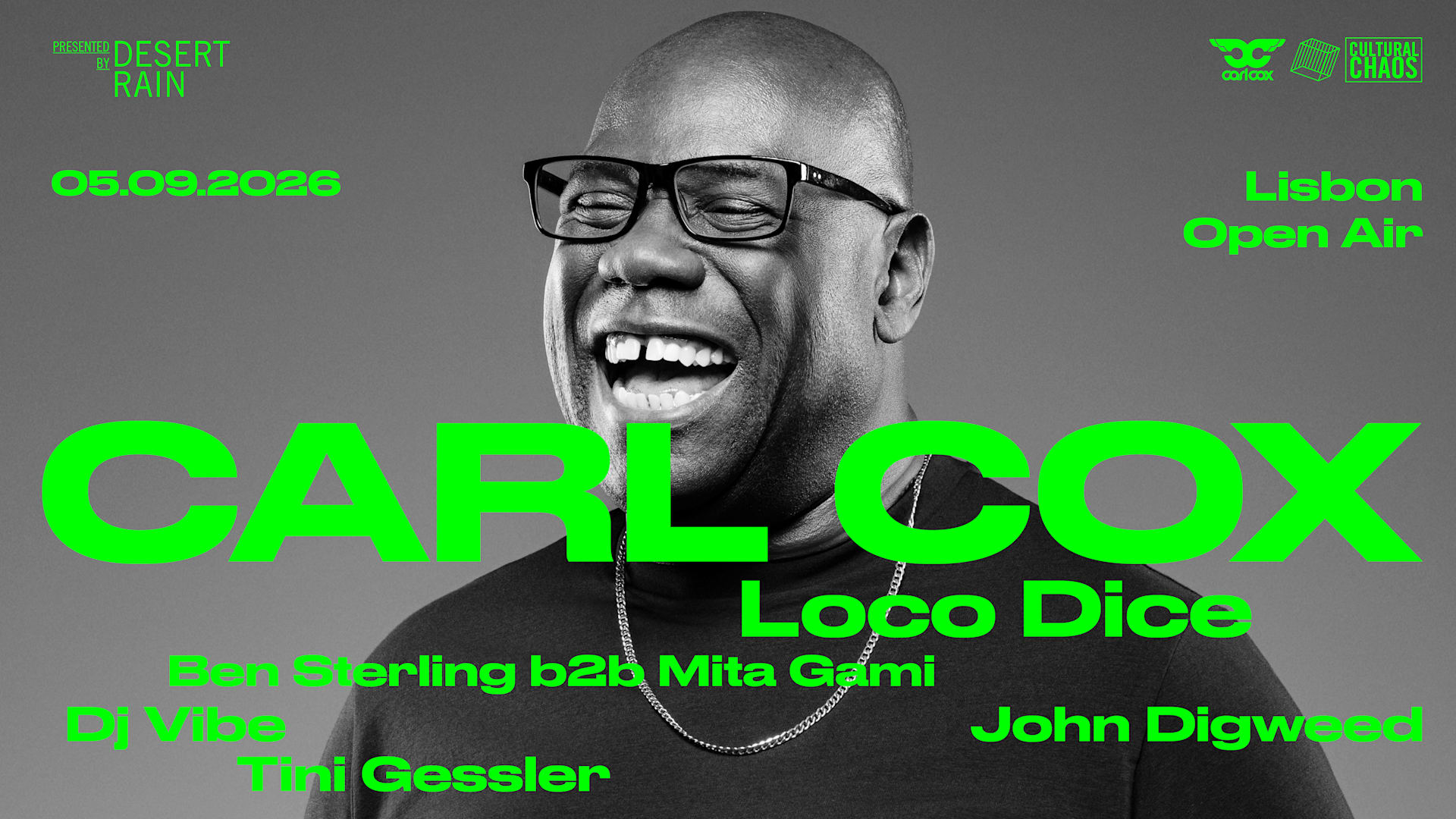Carl Cox  | Lisbon 2026 Cover