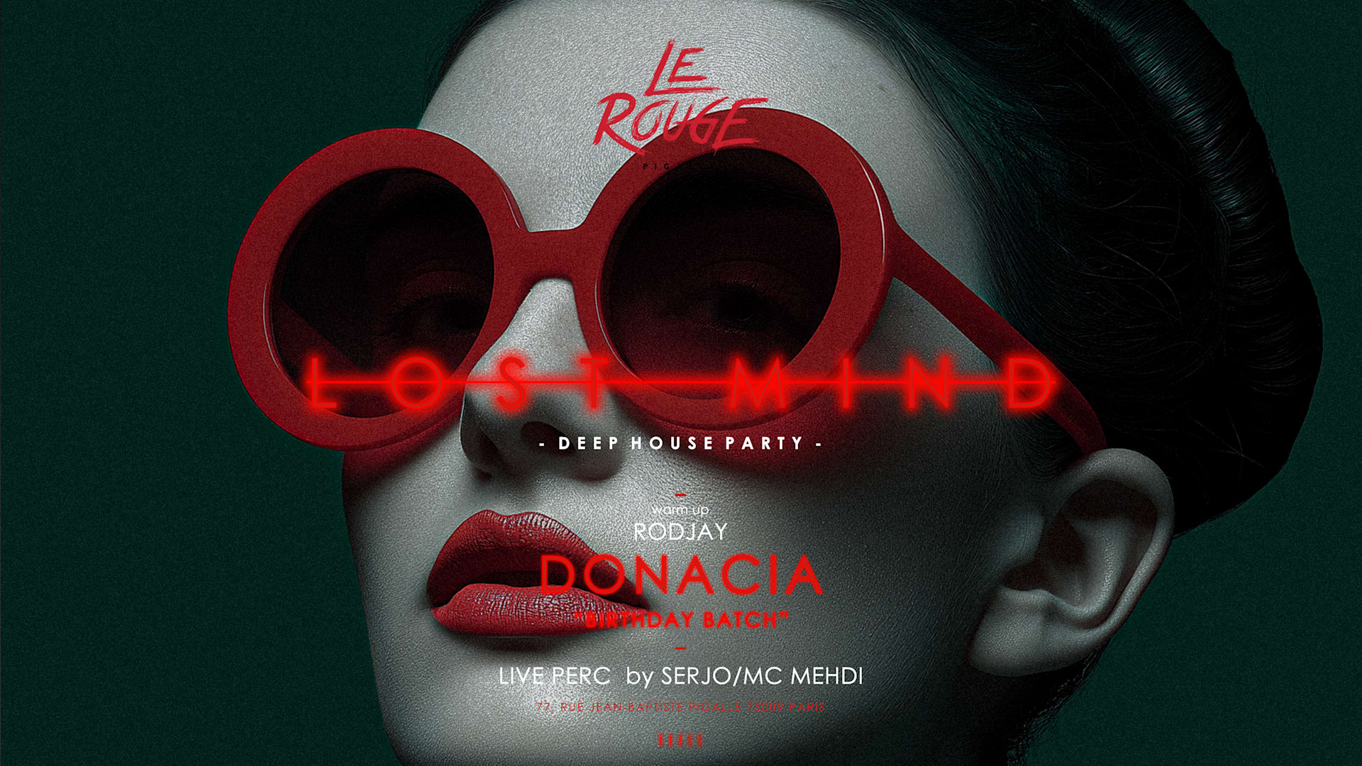 Lost Mind -Mercredi 18 Mars - Le Rouge Cover