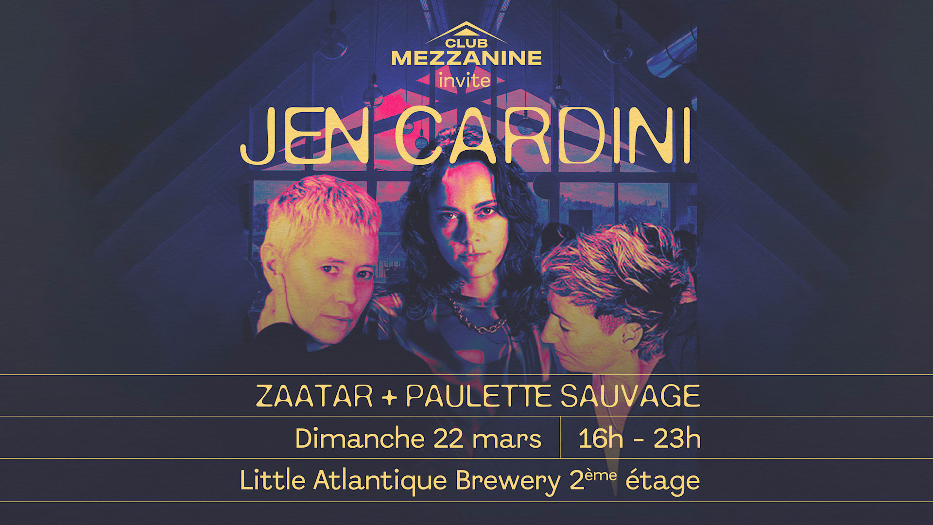 Club Mezzanine #3 - Jen Cardini, Zaatar & Paulette Sauvage Cover