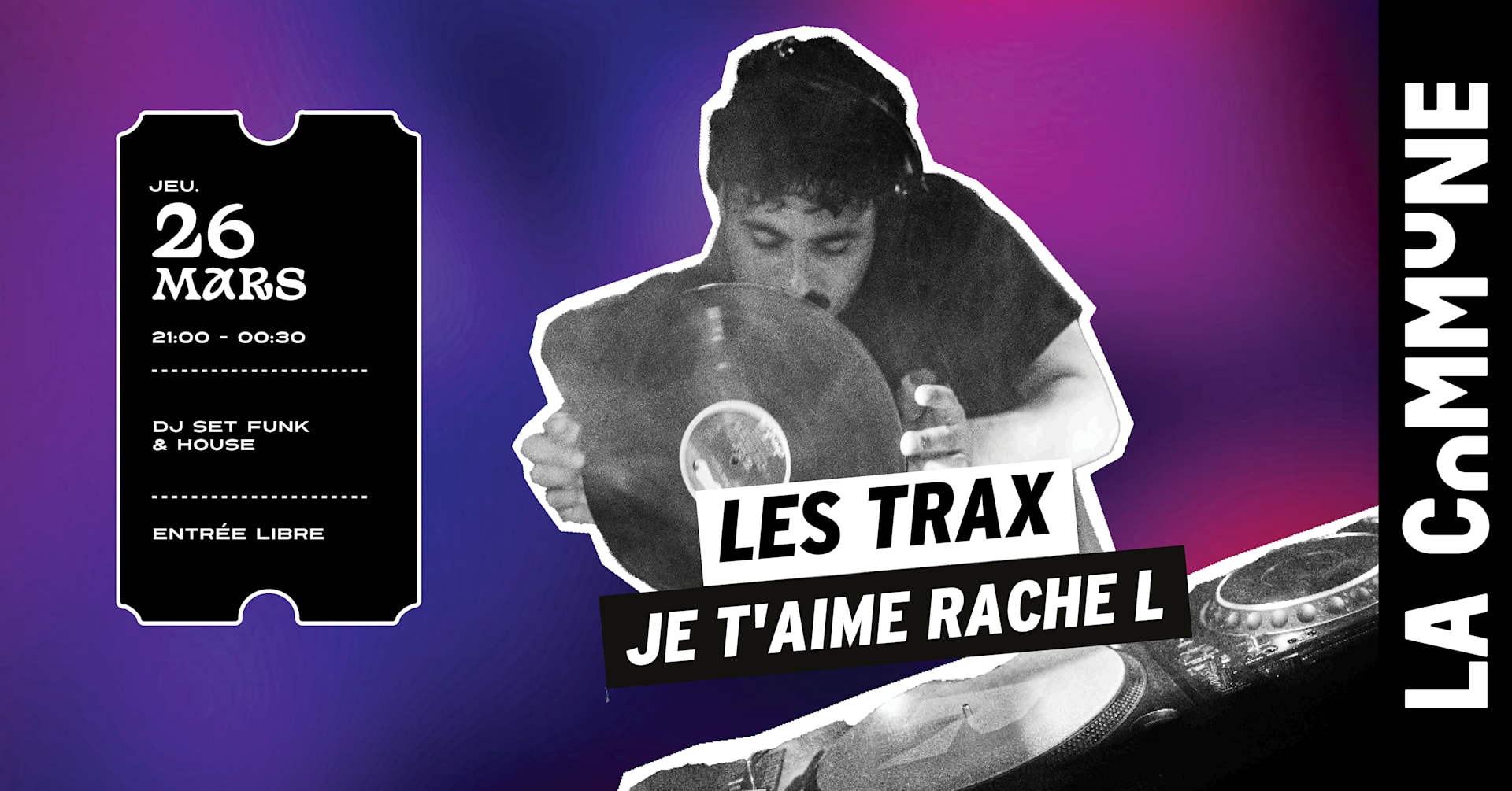 Les Trax De Je T'aime Rache L Cover