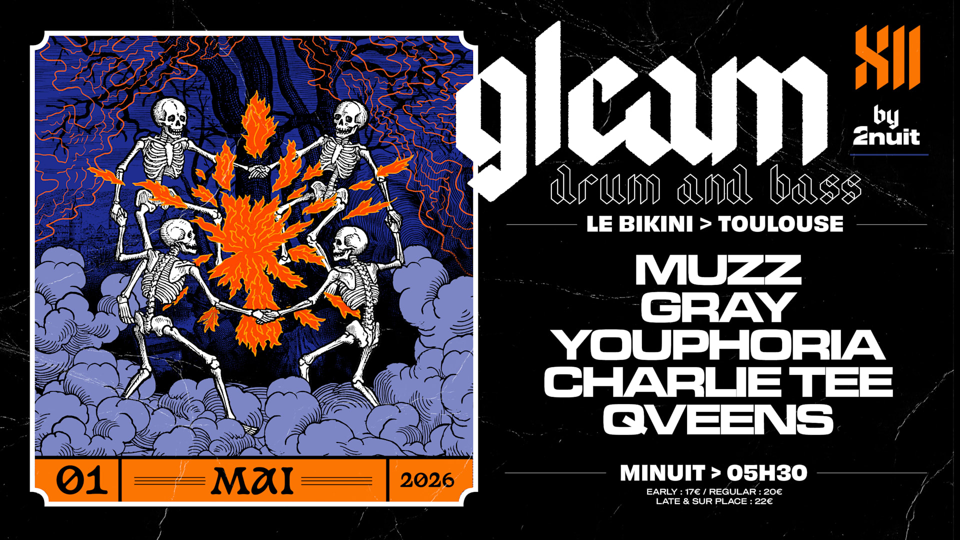 Gleam W/ Muzz, Gray, Youphoria, Charlie Tee, Qveens Cover