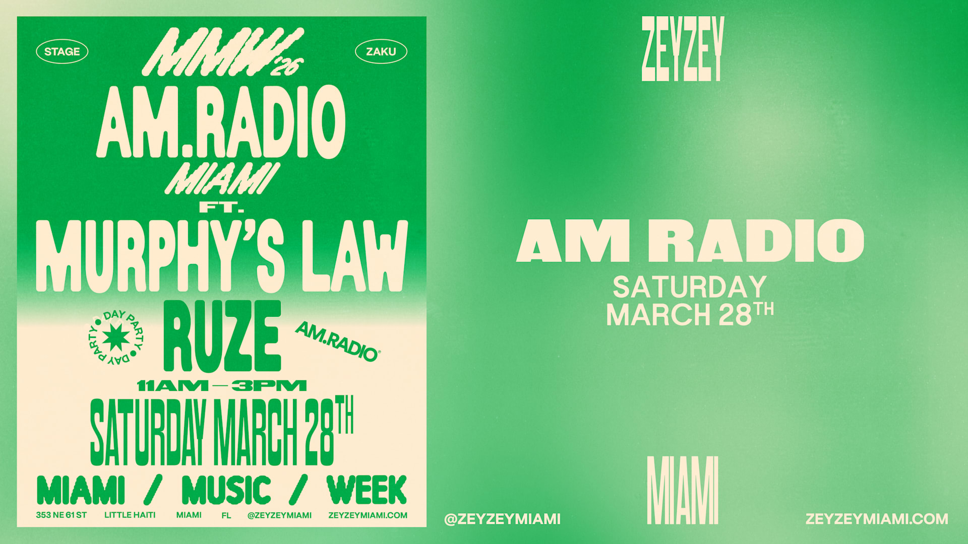 Am.Radio Miami Music Week Cover