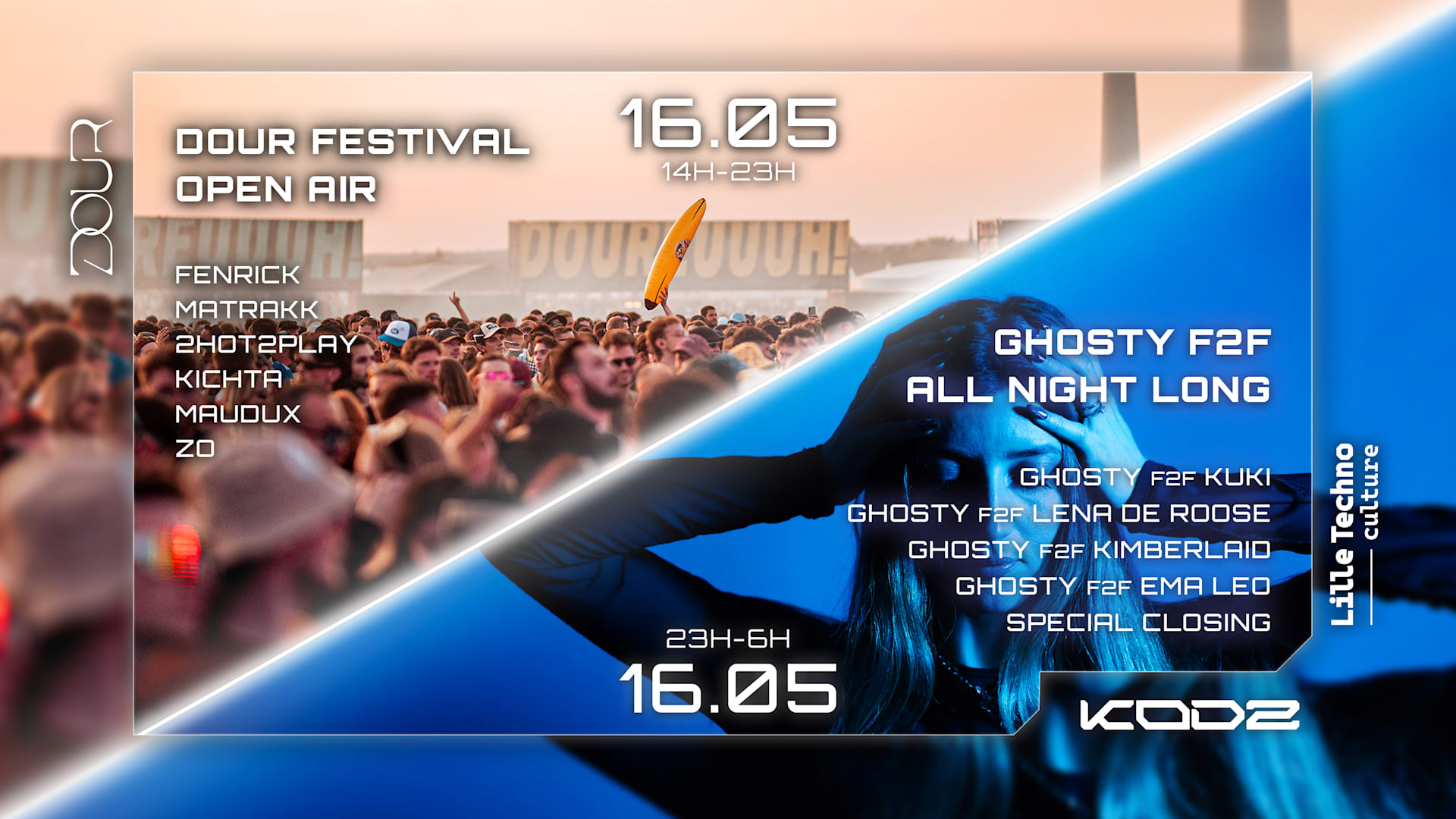 Kodz Open Air X Dour Festival X Ltc : 2hot2play, Ghosty Anl Cover