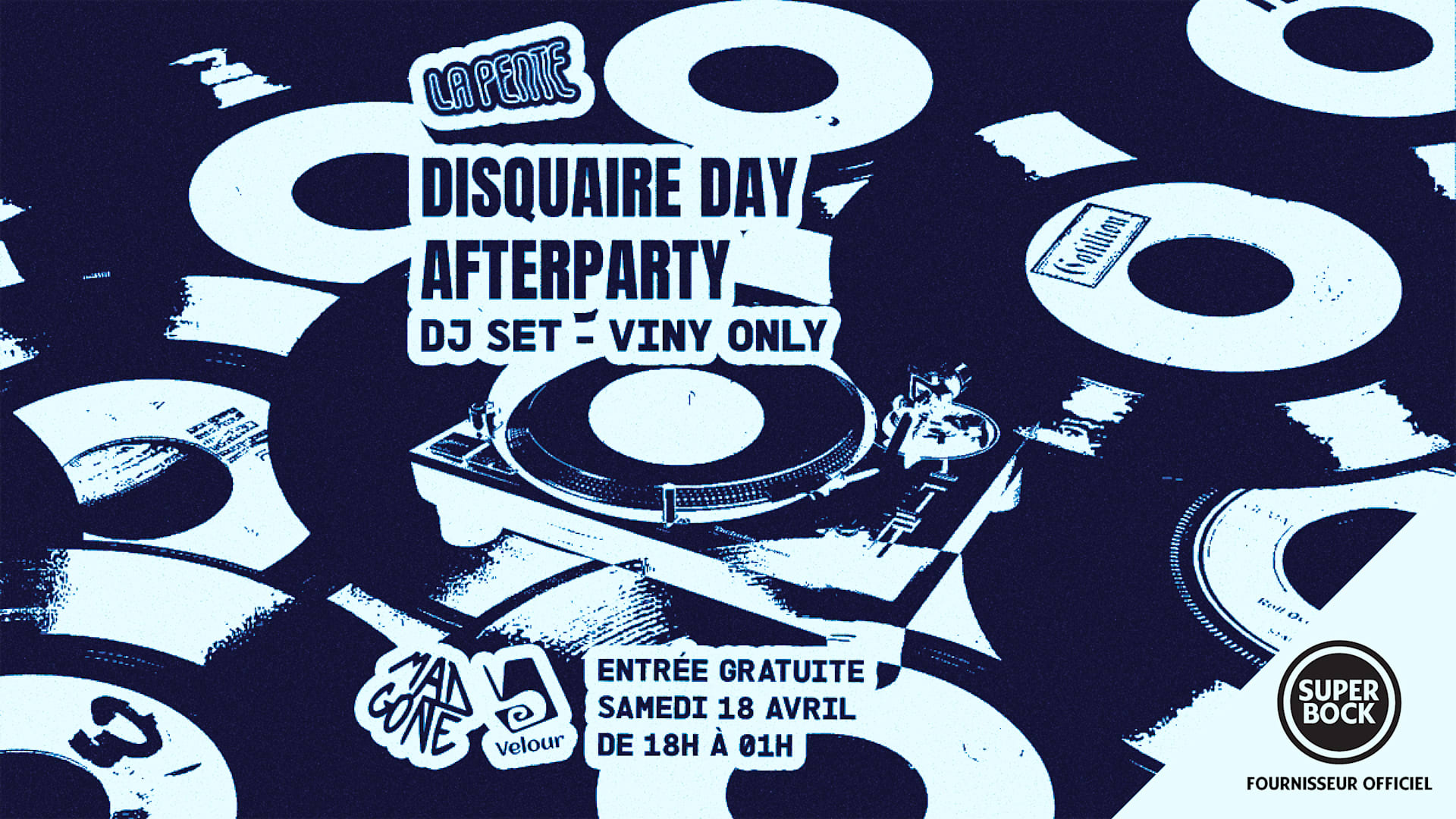 Disquaire Day [After Party Gratuit] W/ Velour & Mad Gone Cover