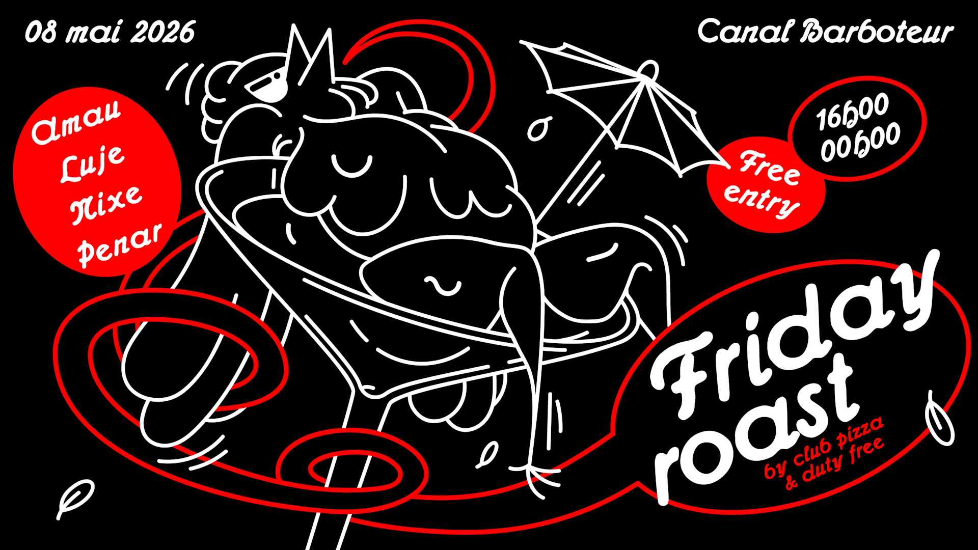 Friday Roast Open Air W/ Nixe, Amau, Luje & Penar Cover