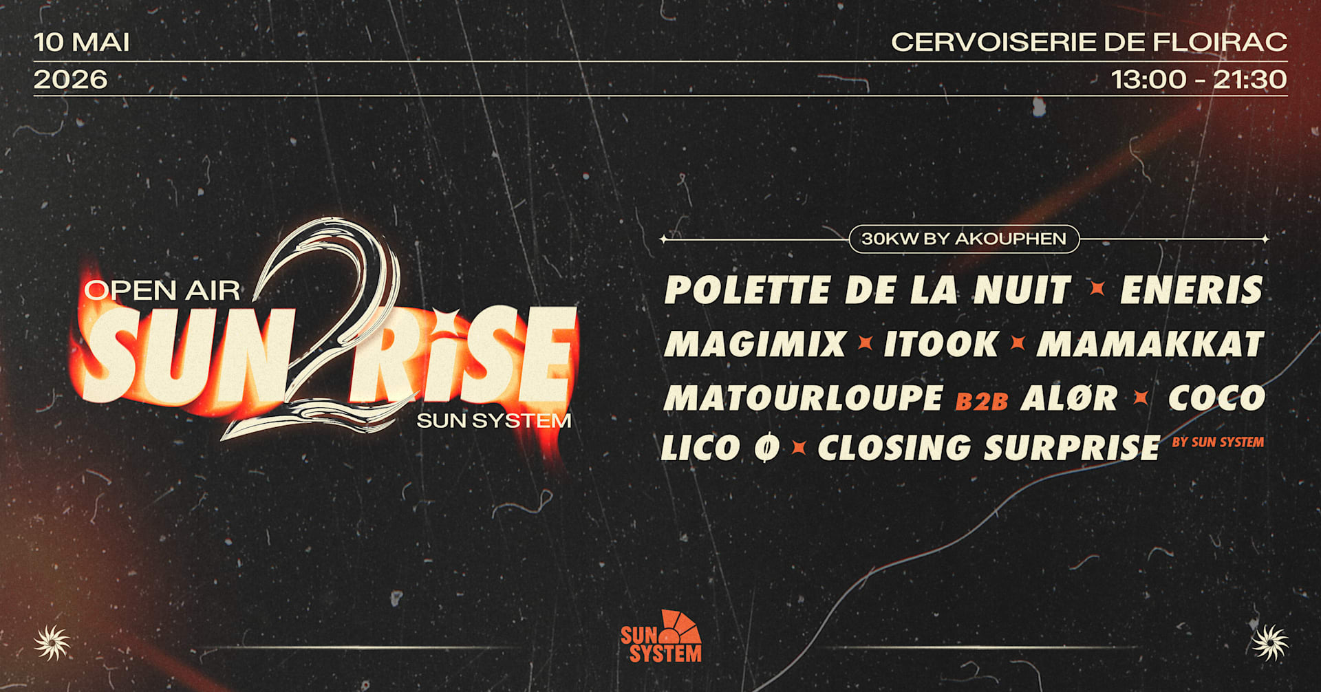 Sunrise 2 : Open Air Cover