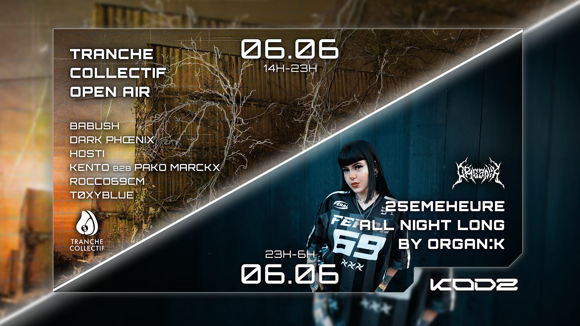 Kodz Open Air X Organik X Tranche Collectif : 25emeheure Anl Cover
