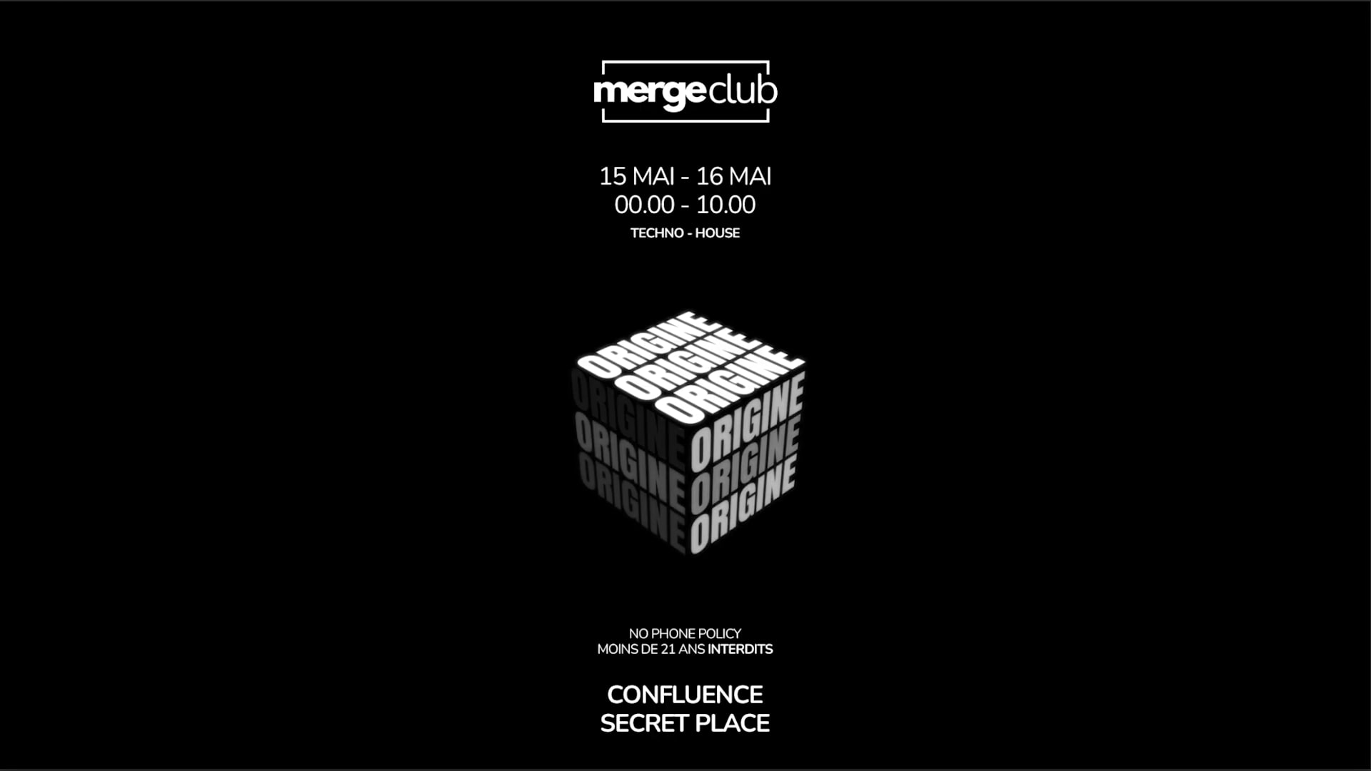 Merge Club - Origine Cover