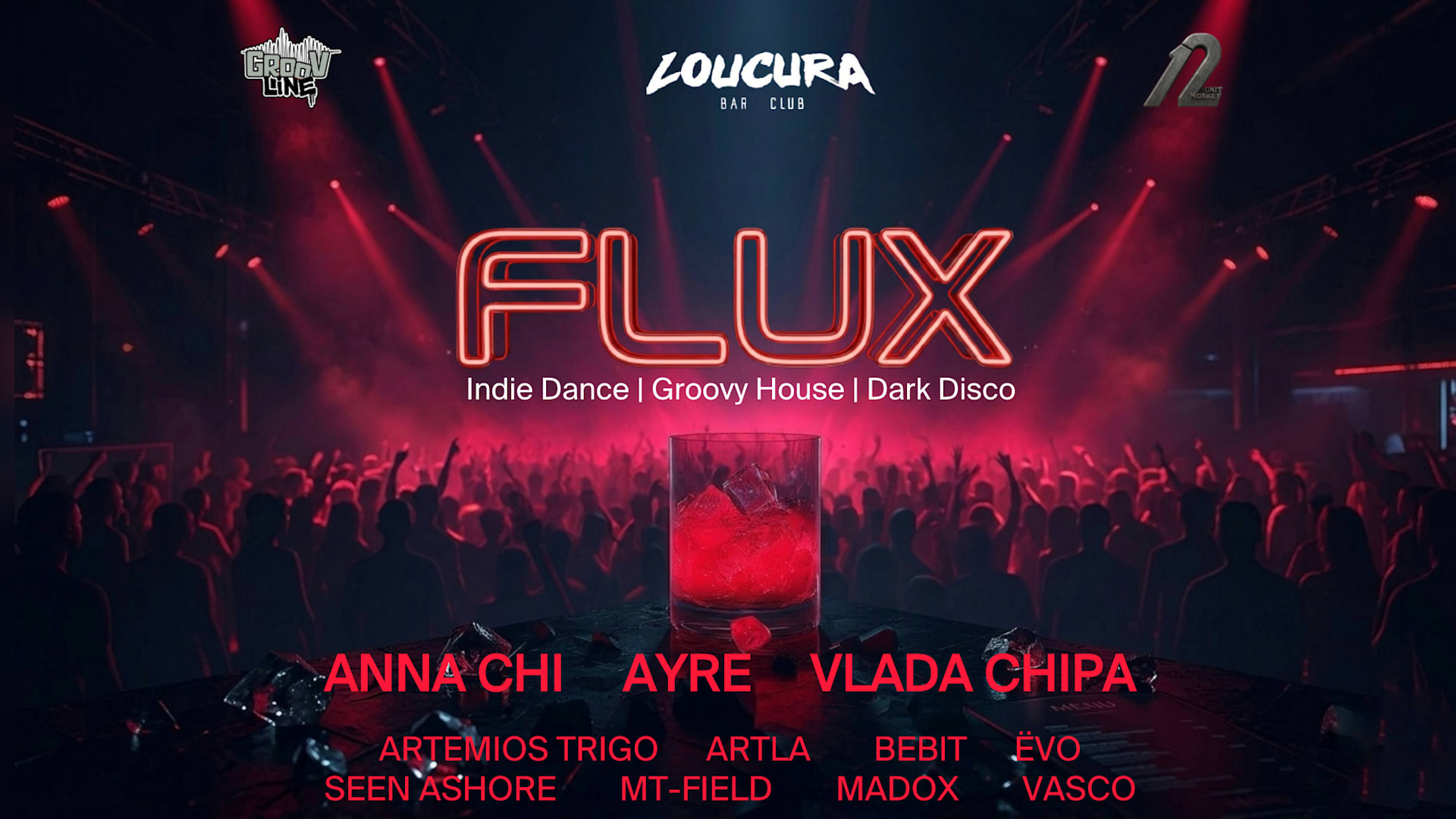 Flux - Indie Dance And House Music Night Cover