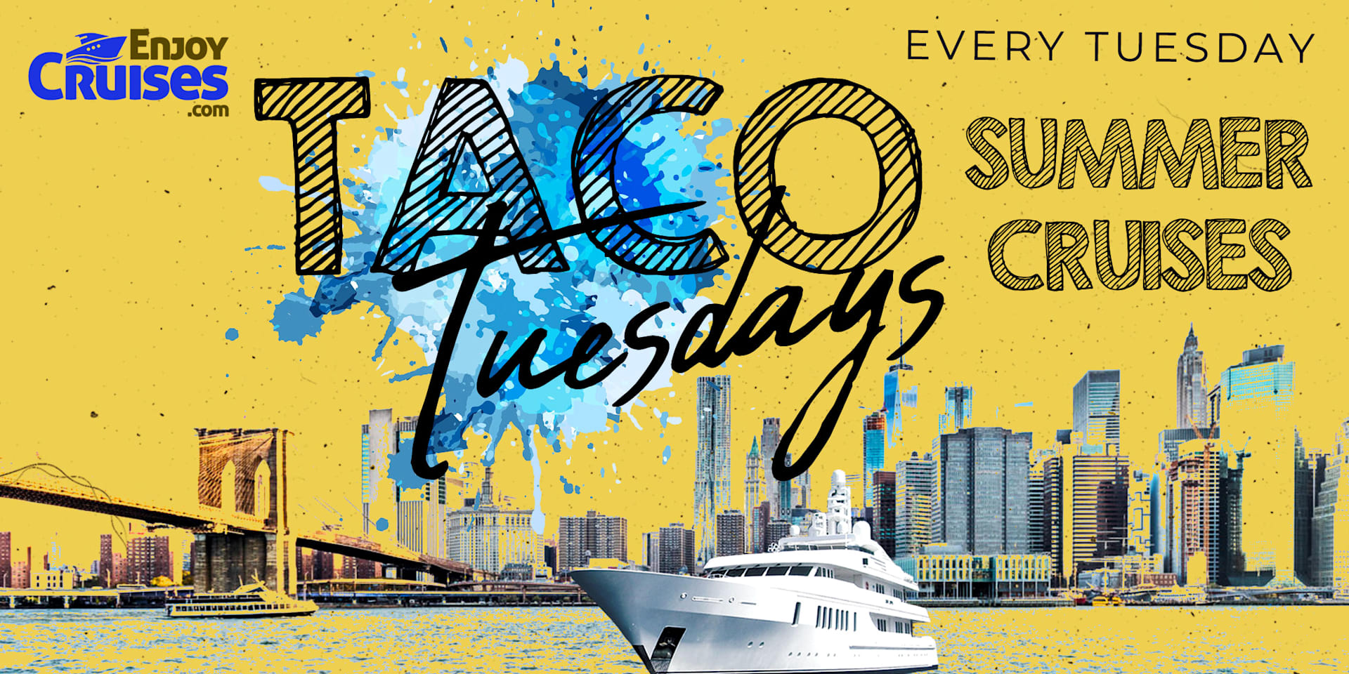 Taco & Tequila Tuesdays After Work Sunset Cruises Nyc Cover
