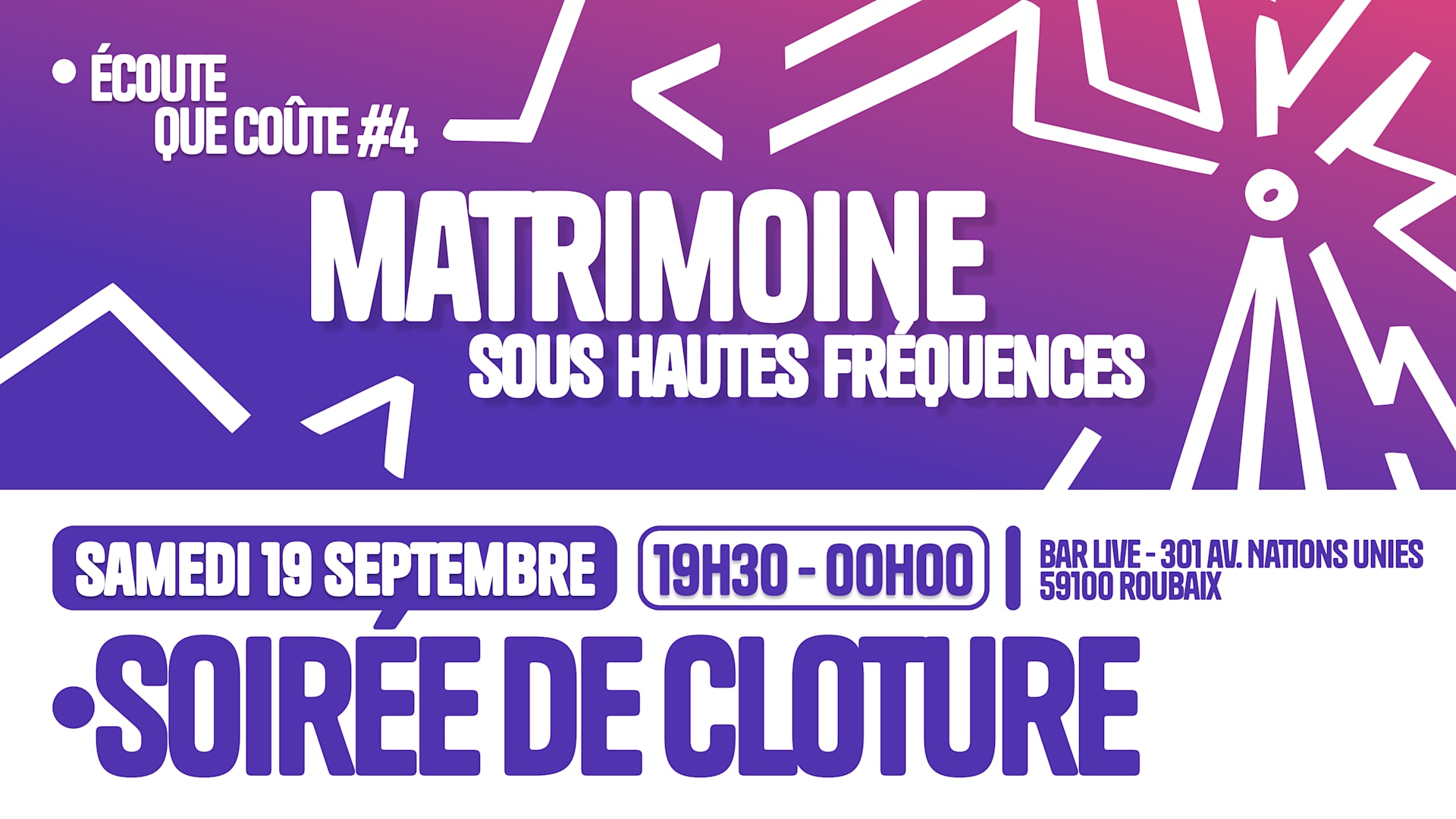 Écoute Que Coûte #4 - "Matrimoine Sous Hautes Fréquences" Cover