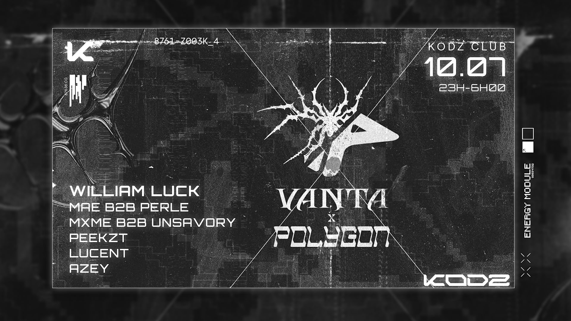 Kodz X Polygon X Vanta : William Luck, Peekzt, Perle & More Cover