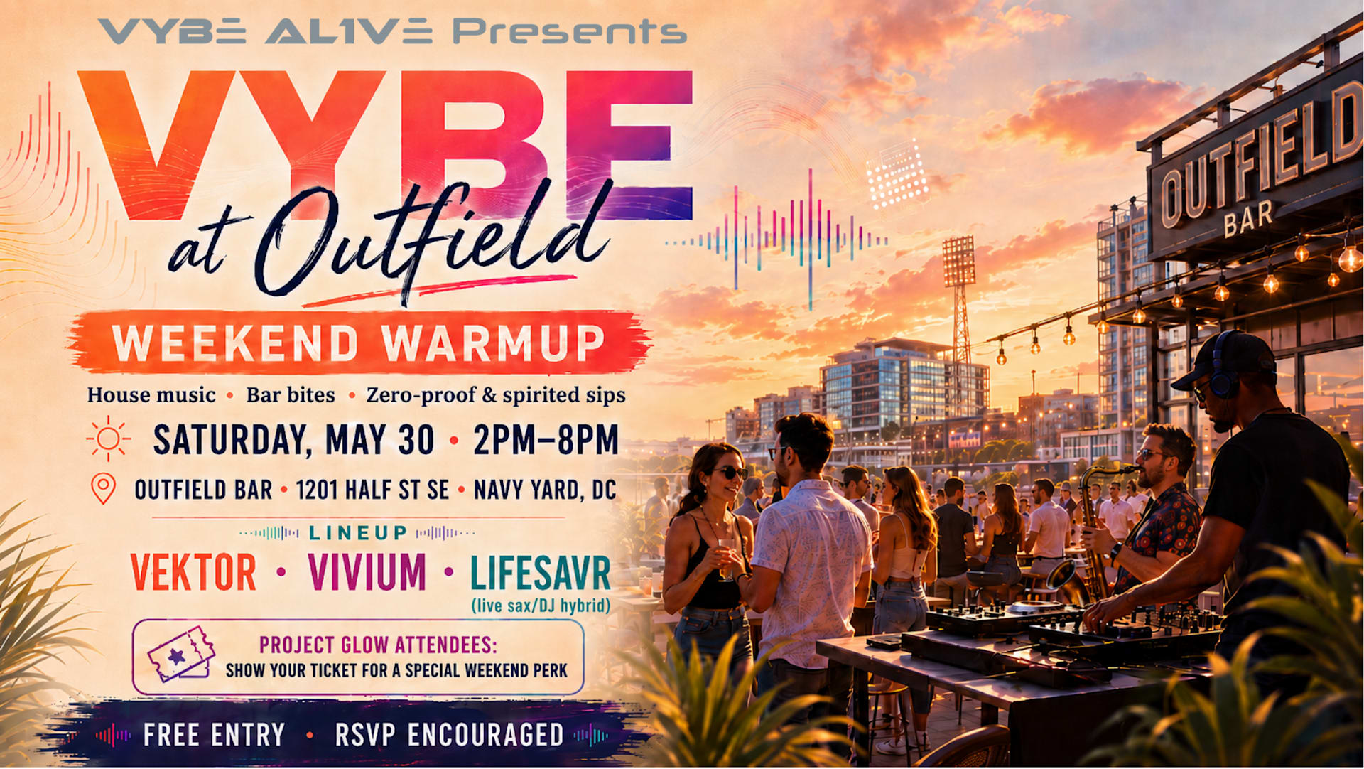 Vybe At Outfield: Weekend Warmup Cover