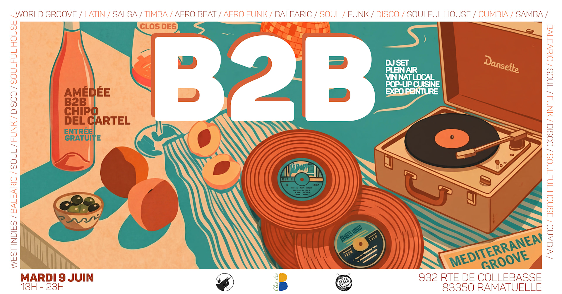 B2b : Amédée & Chipo Del Cartel // Music, Wine, Food & Art Cover