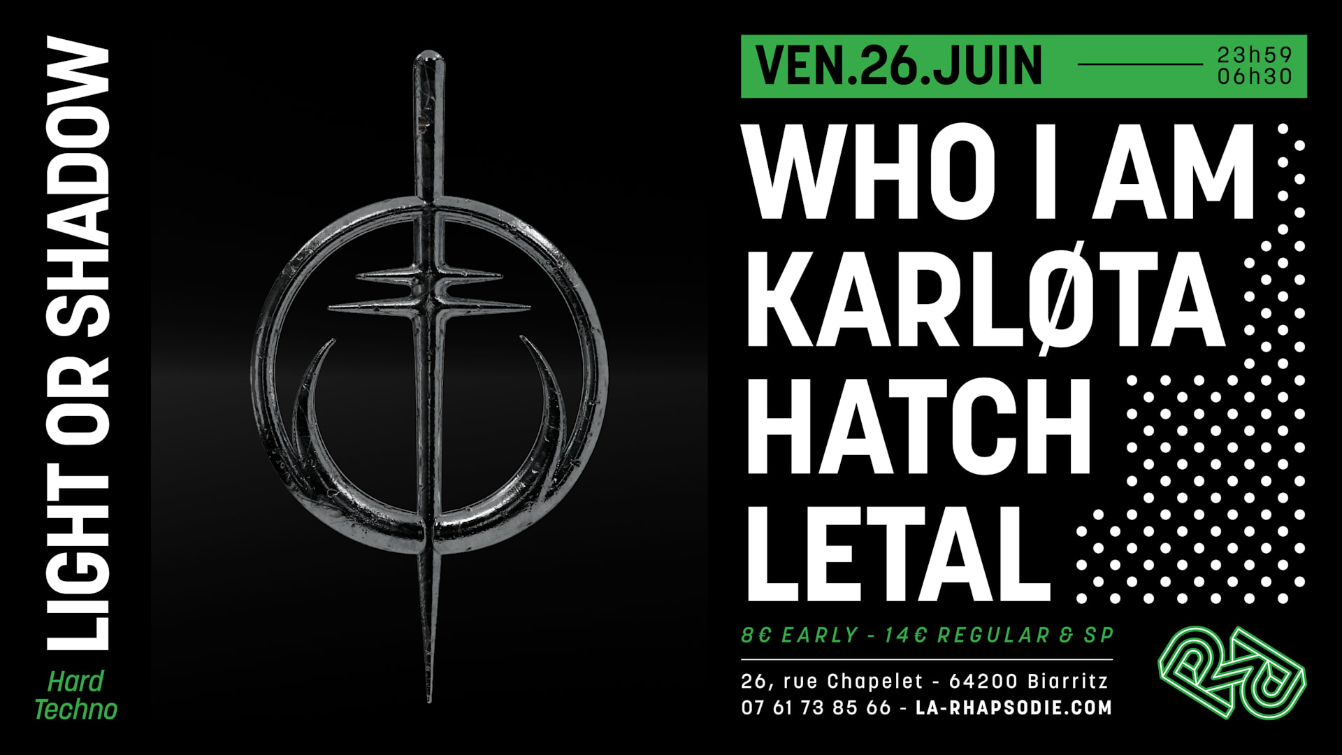 Light Or Shadow : Karløta • Who I Am • Hatch • Letal Cover