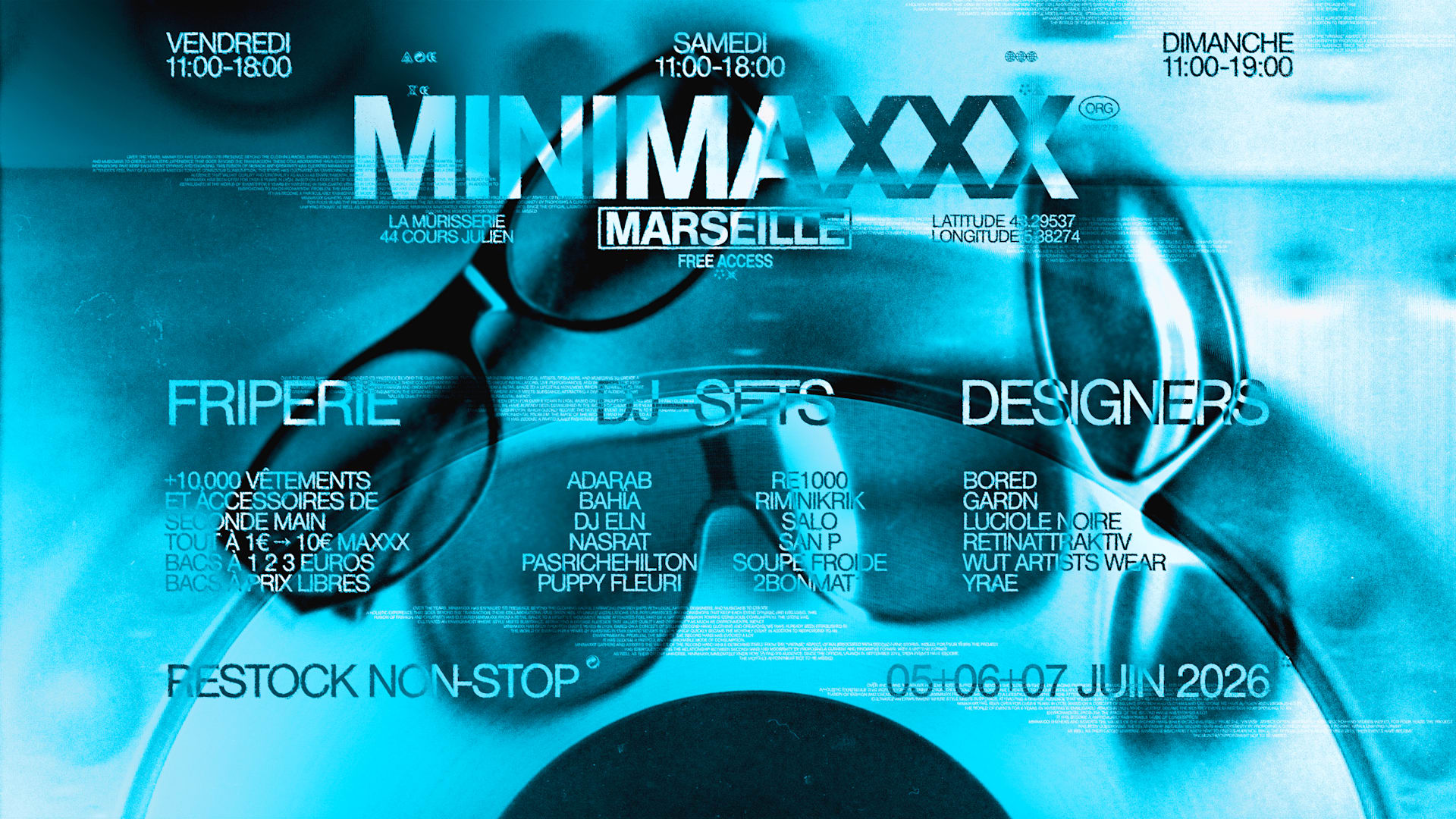 [Marseille] Friperie + Dj-Sets + Designers Cover