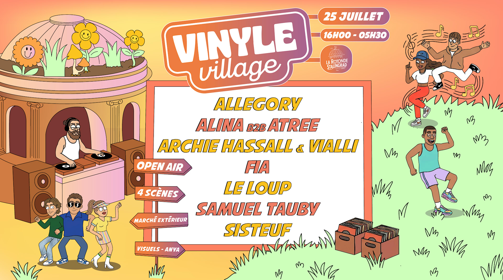 [Places Dispo À L’Entrée] - Vinyle Village : Summer Edition Cover