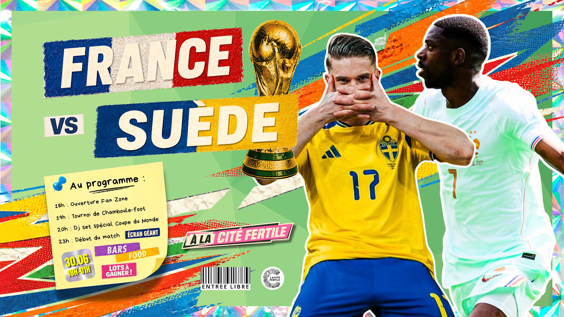 Match France X Suède À La Cité Fertile Cover
