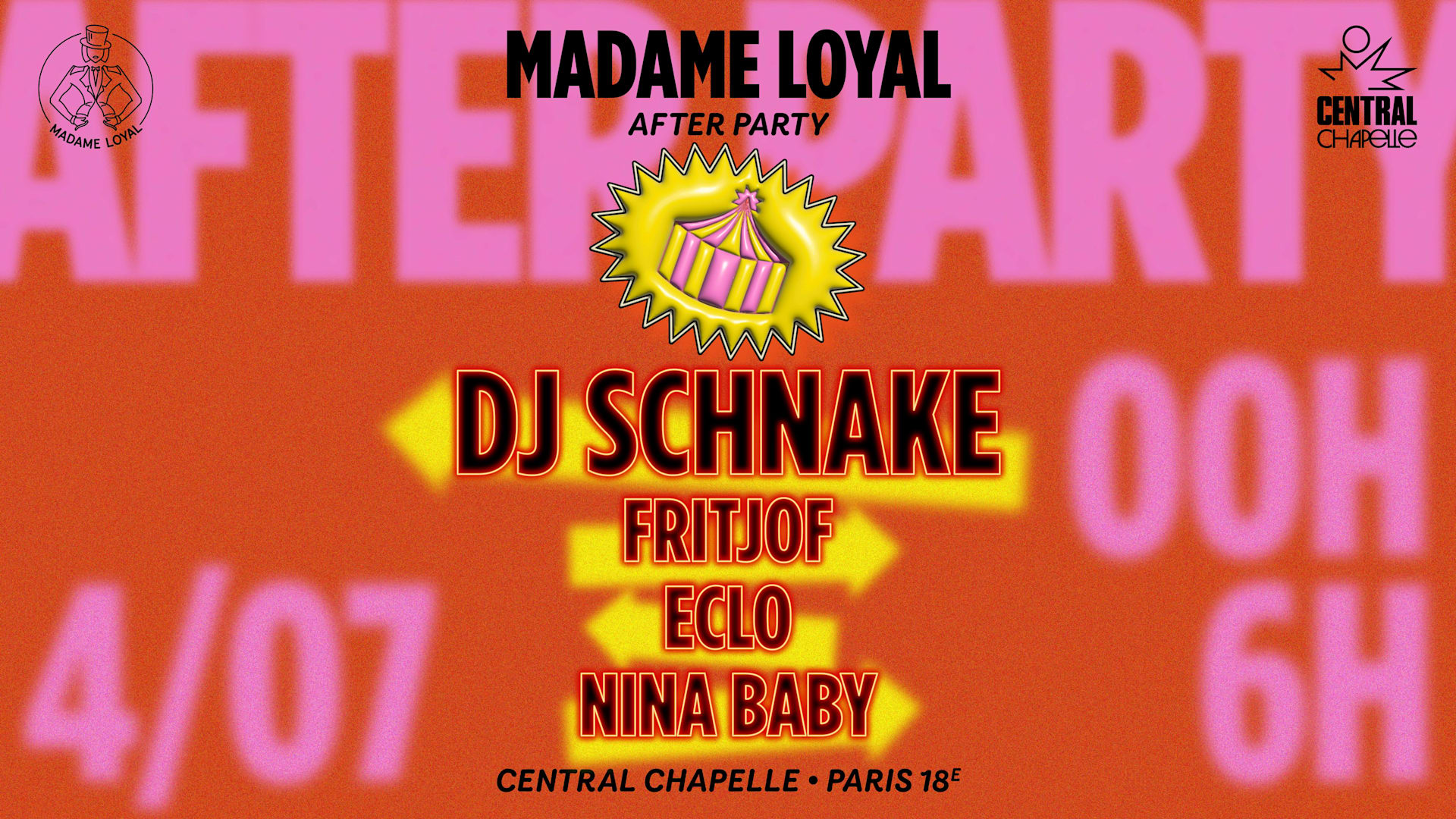 Madame Loyal Official After Party — Central Chapelle Cover