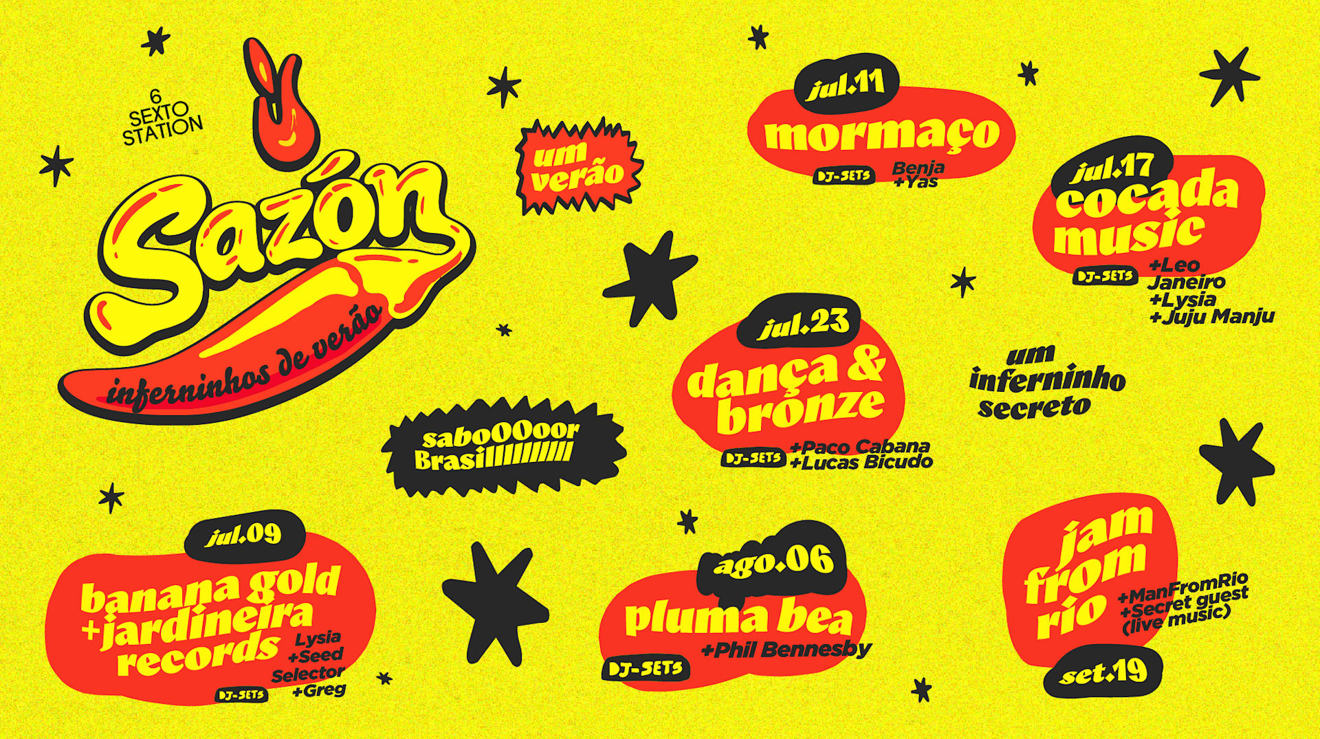 Sazón X Inferninhos De Verão At Sexto Station Cover