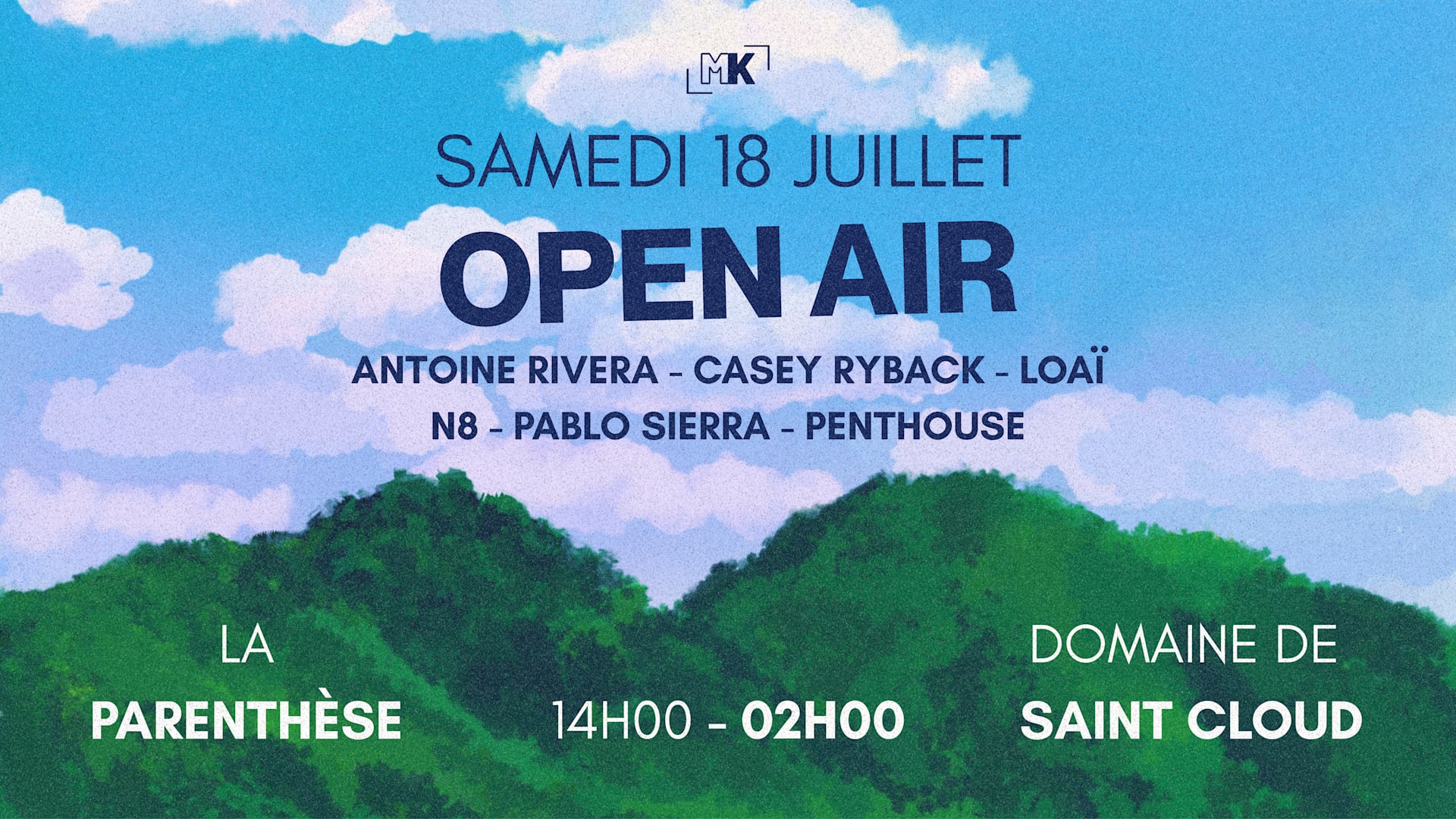 Mk Records Takeover - La Parenthèse Open Air Cover