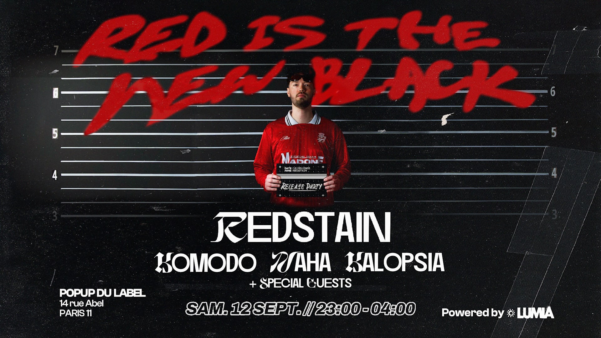 Red Is The New Black - Redstain Release Party Cover