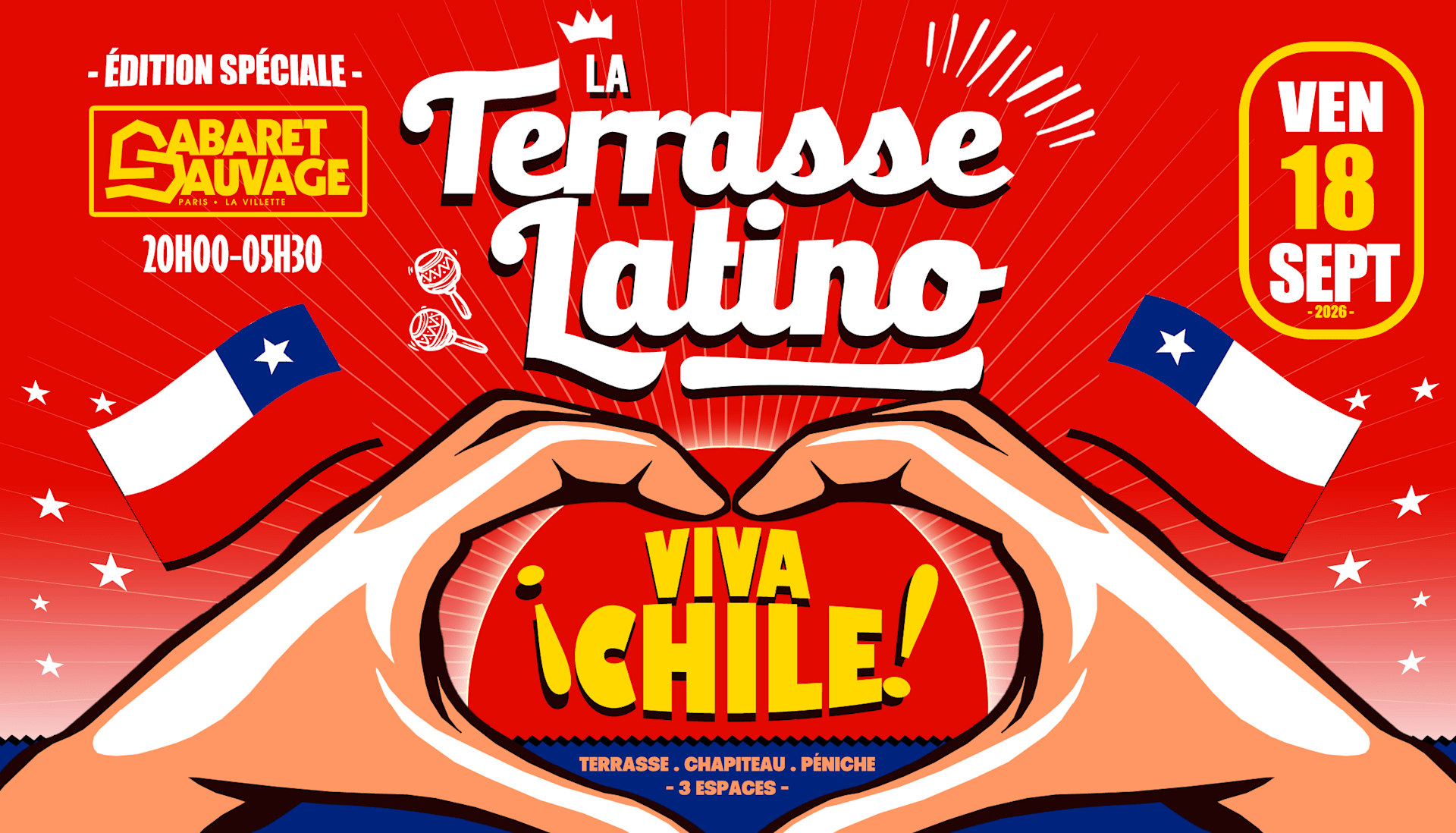 La Terrasse Latino Du Cabaret Sauvage ¡ Viva Chile ! Cover