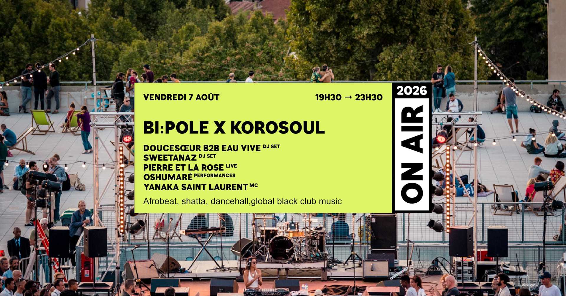 On Air 2026 : Bi:Pole X Korosoul @ Toit - Terrasse Cover