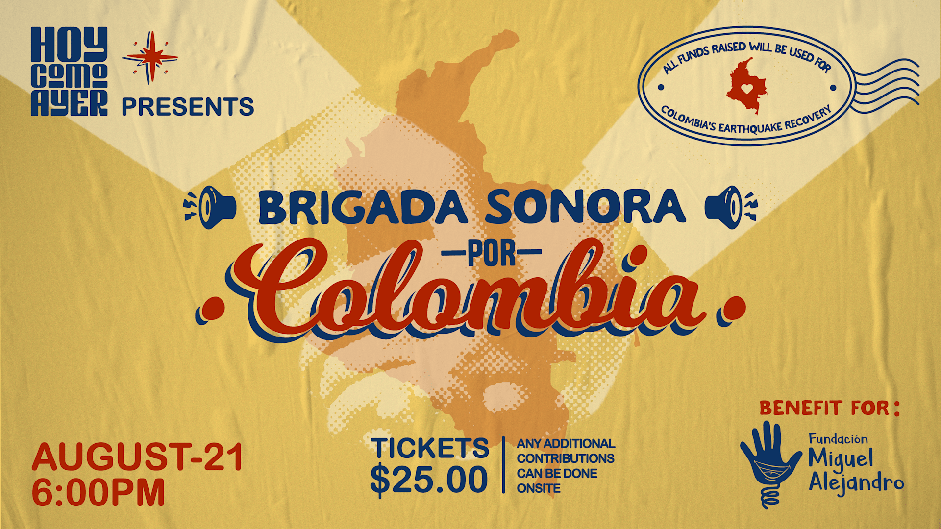 Hca & Ear Candy Present: Brigada Sonora Por Colombia 8/21 Cover