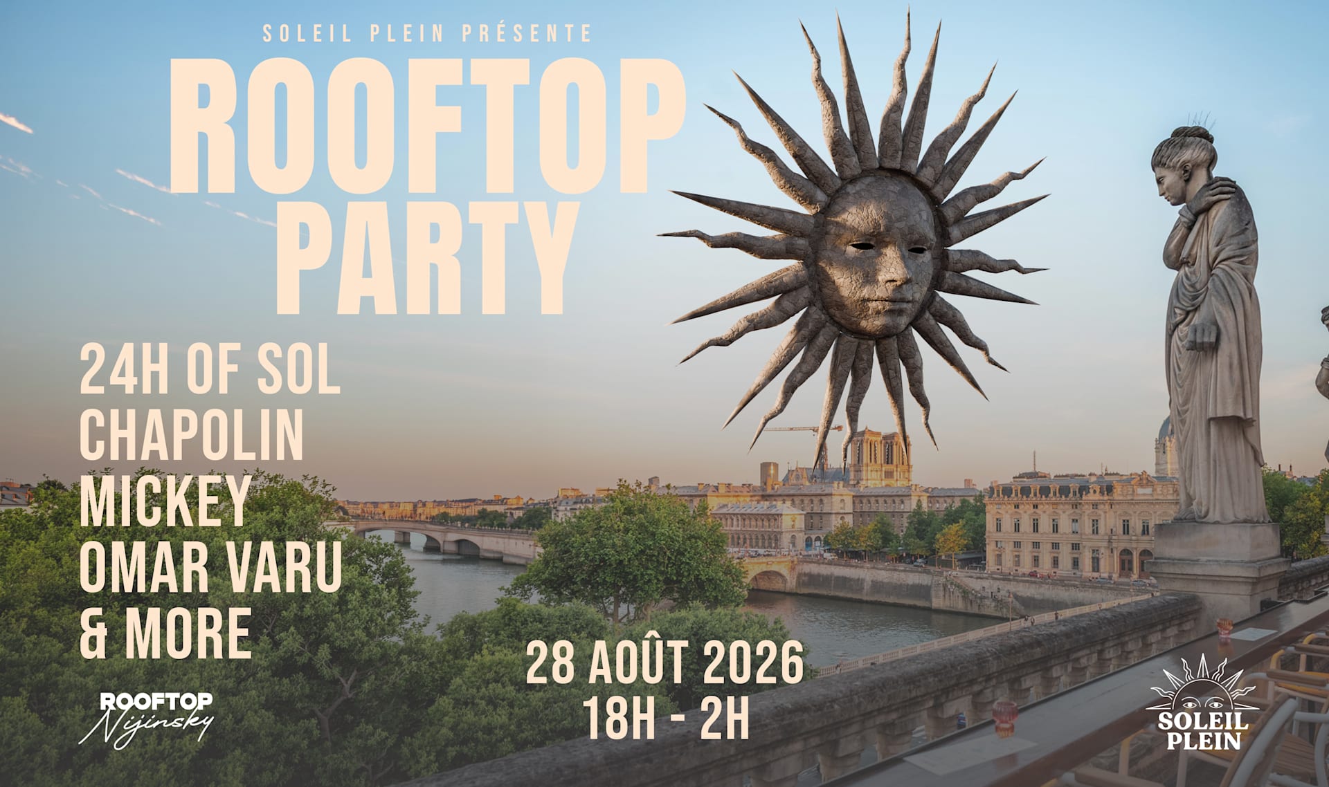 Soleil Plein : Rooftop Party @ Nijinski Cover