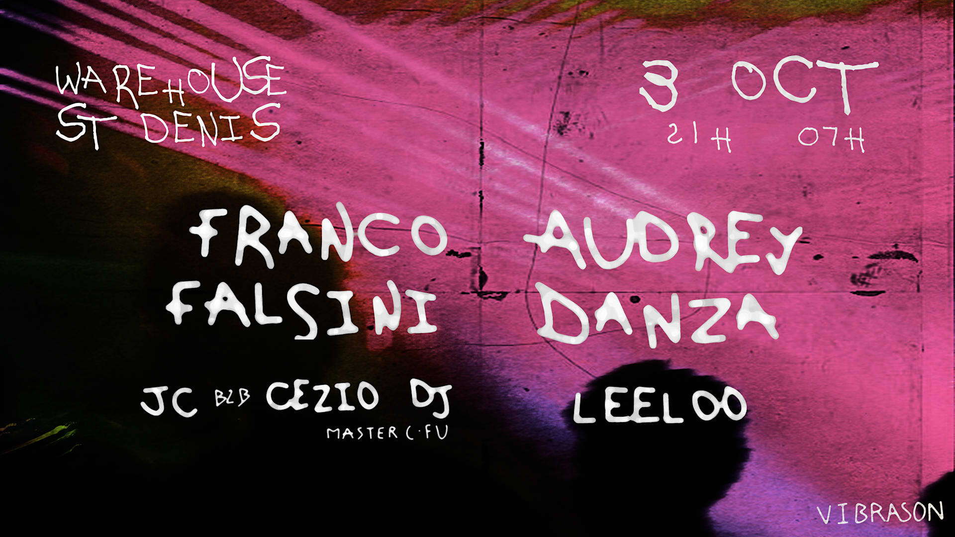Warehouse Night : Audrey Danza - Franco Falsini Cover
