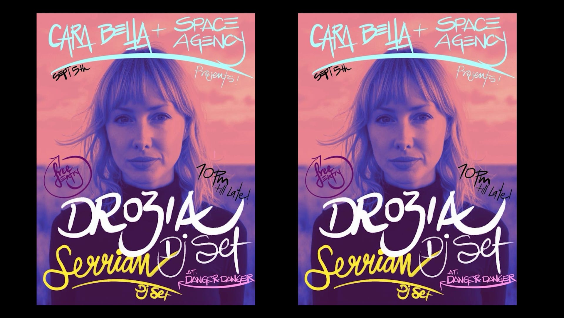Danger Danger Late Sessions Presents Drozia + Serrian Cover