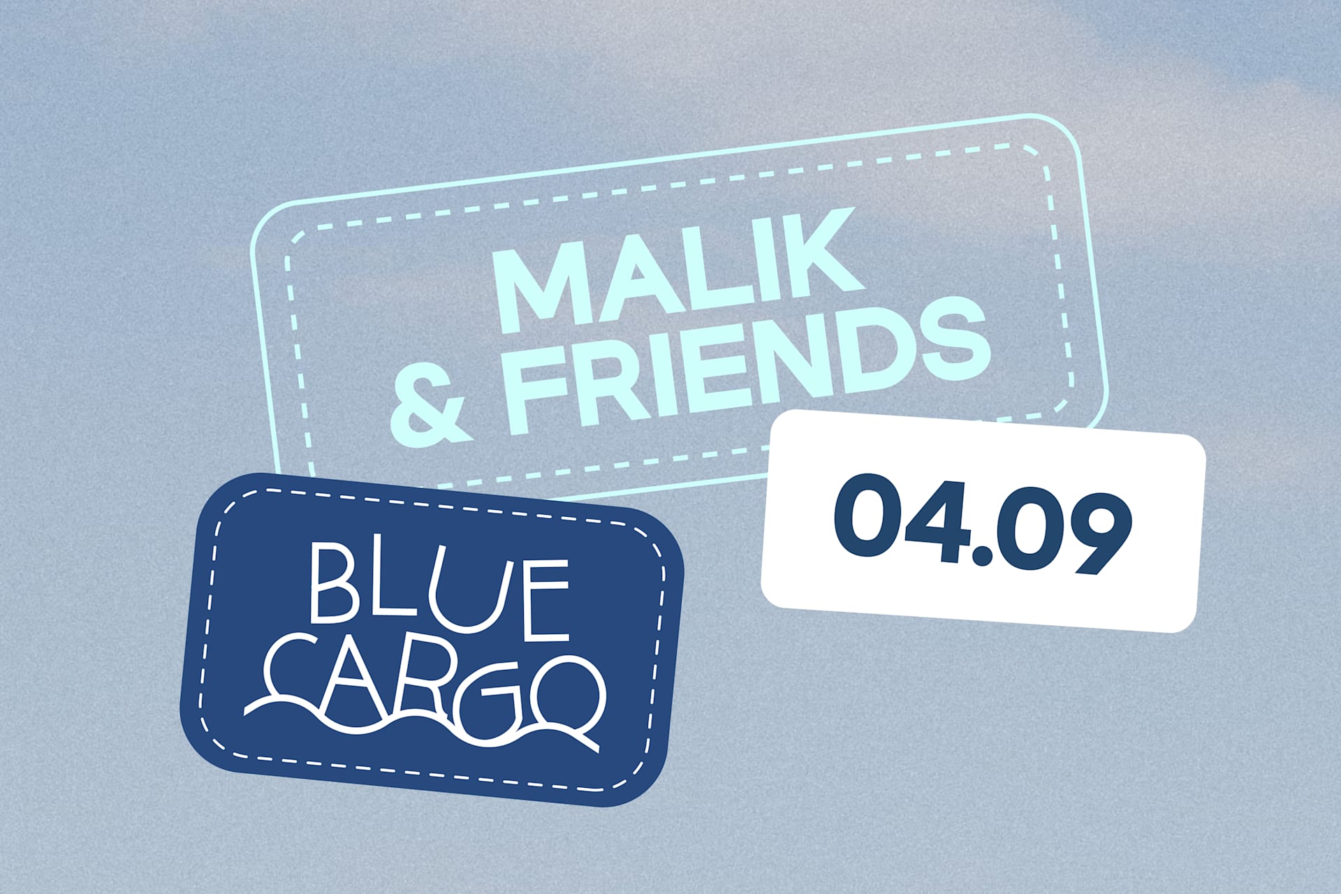 Le Blue Cargo Invite Malik & Friends Cover