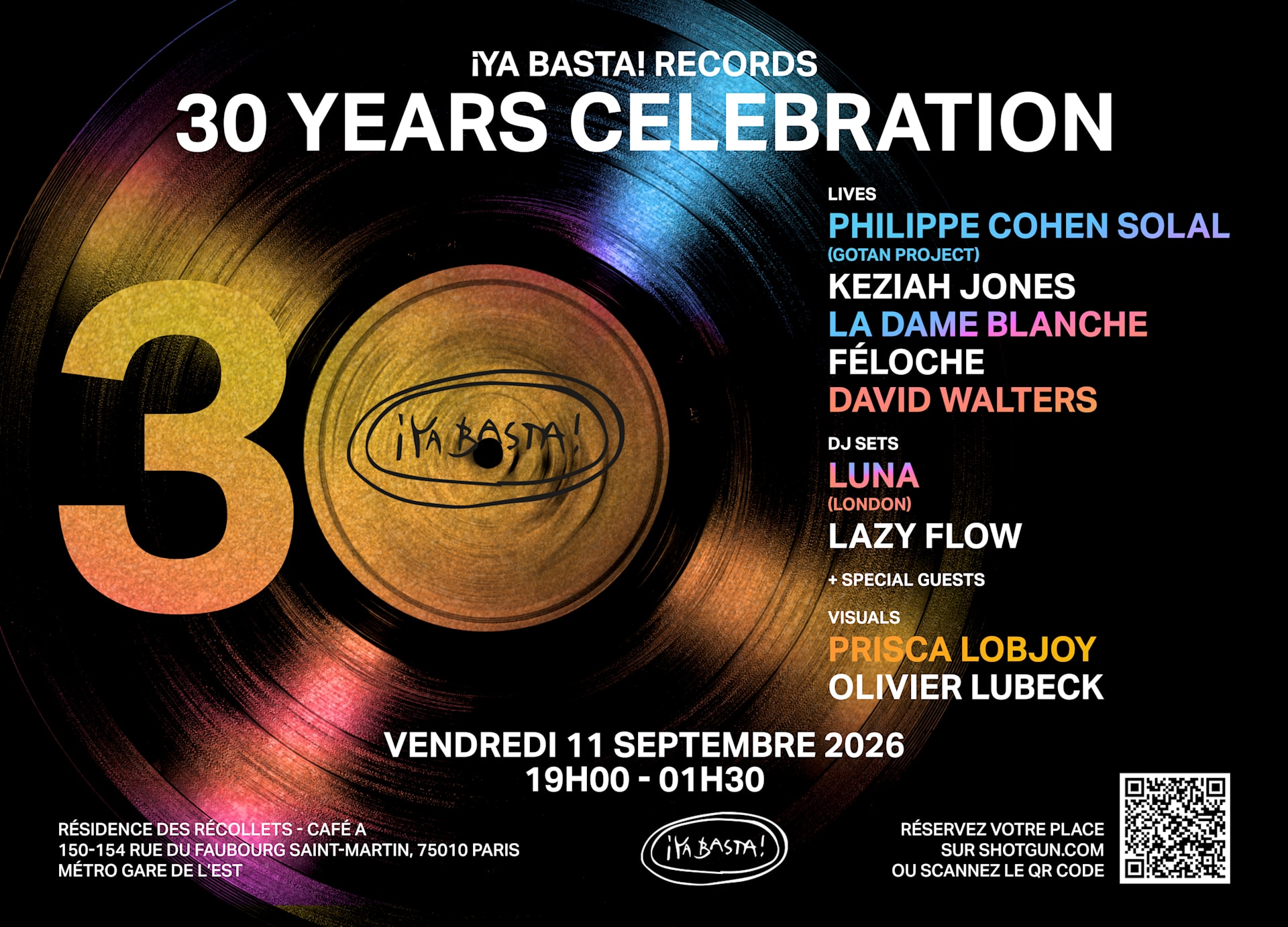 ¡Ya Basta! Records : 30 Years Celebration Cover