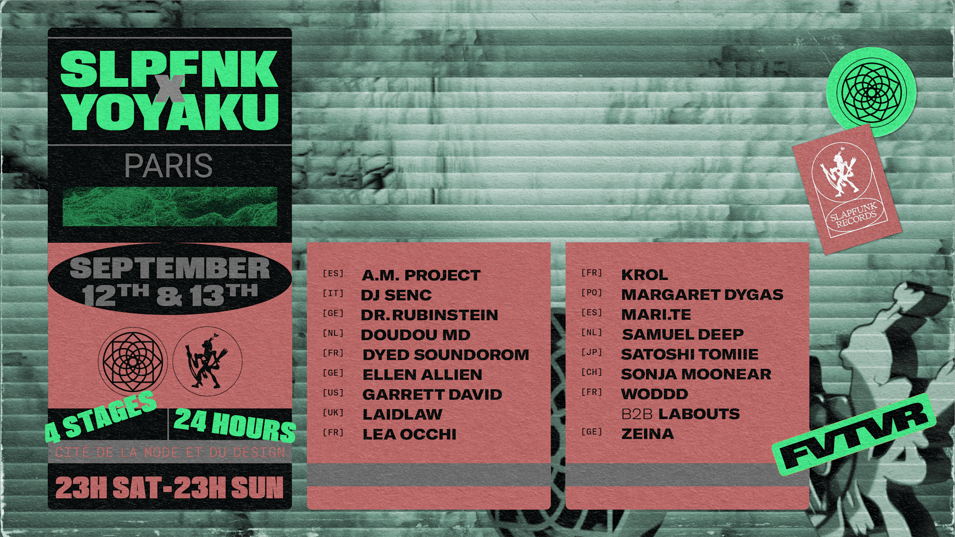 Yoyaku X Slapfunk Paris 24 Hour Marathon Cover