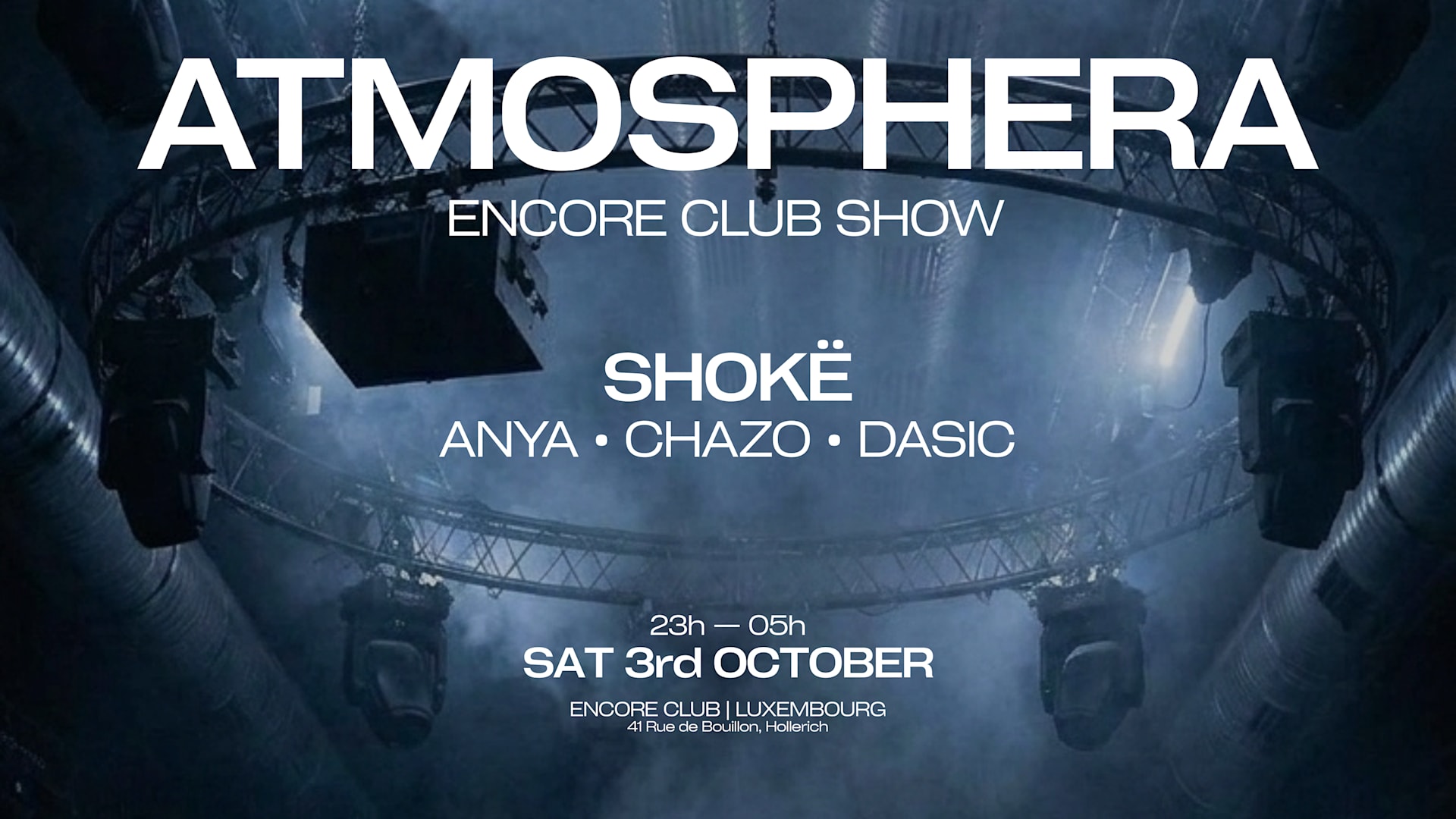 Atmosphera 03.10 - Encore Club W/Shokë Cover