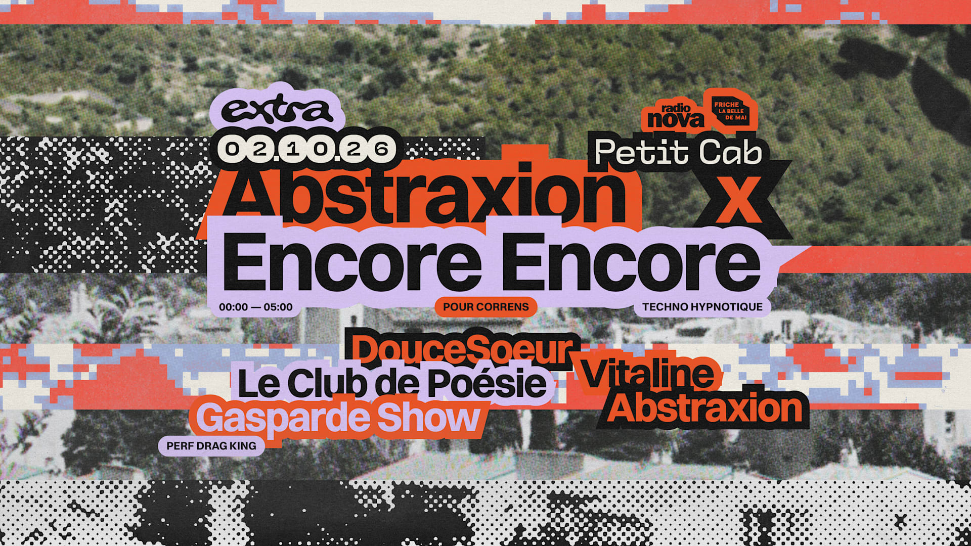 Abstraxion × Encore Encore - Pour Correns @ Petit Cab Cover