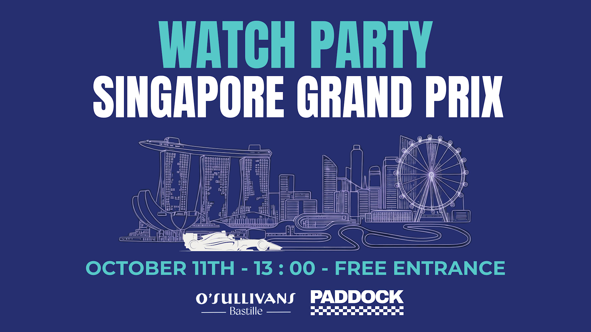 Paddock : Singapour Watch Party Cover