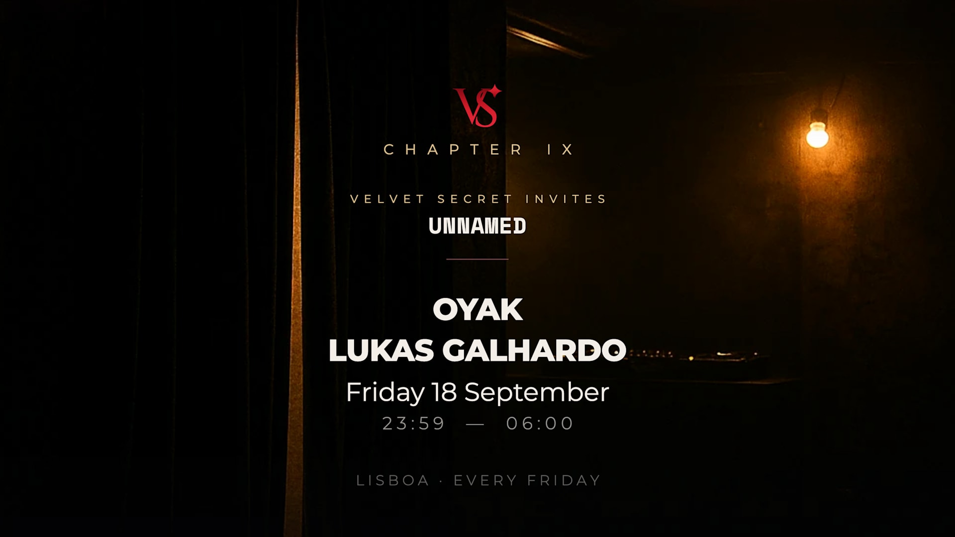 Velvet Secret Invites Oyak & Lukas Galhardo - Chapter IX Cover
