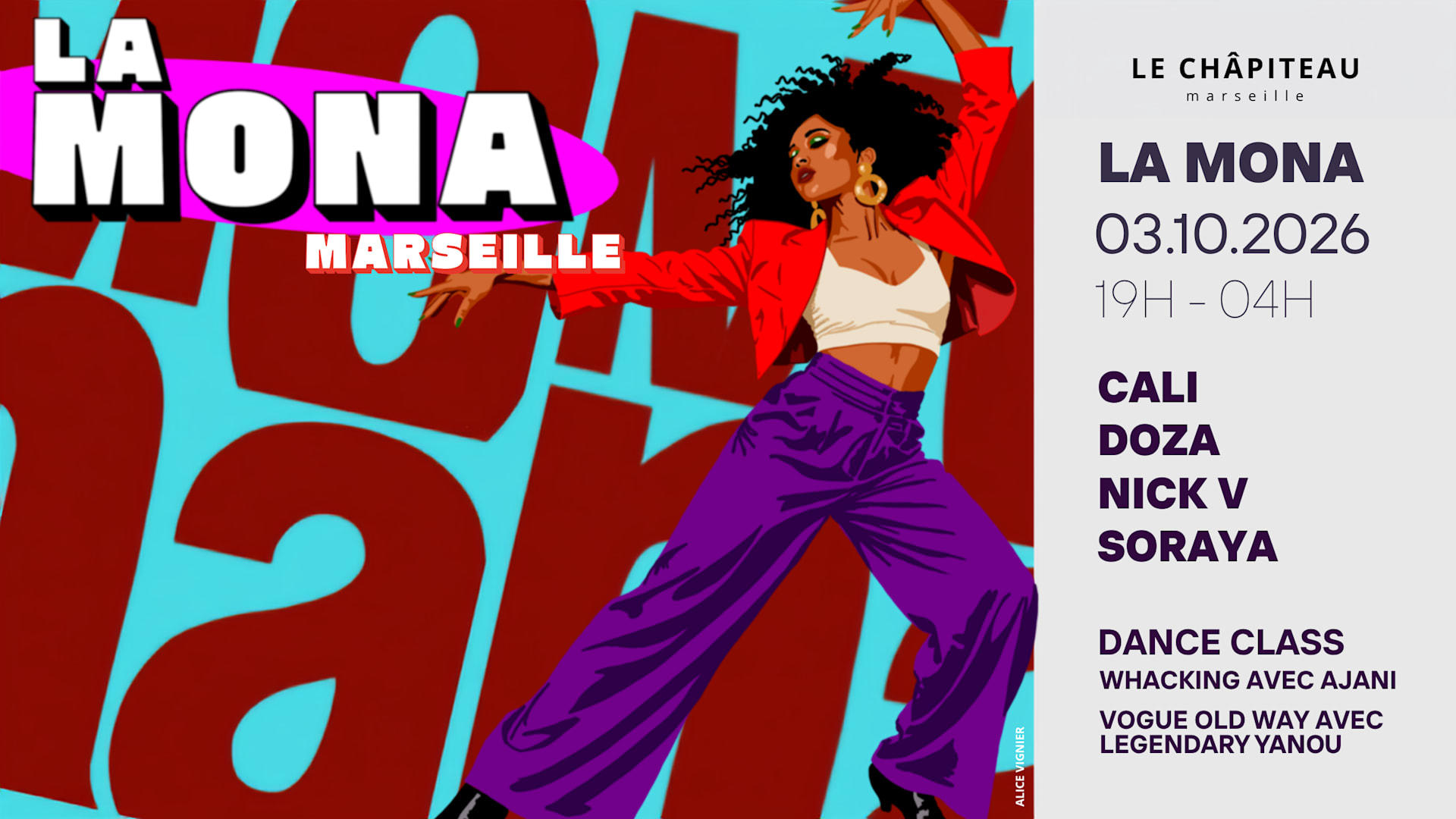 La Mona À Marseille : Nick V & Guests, Whack & Vogue Class Cover