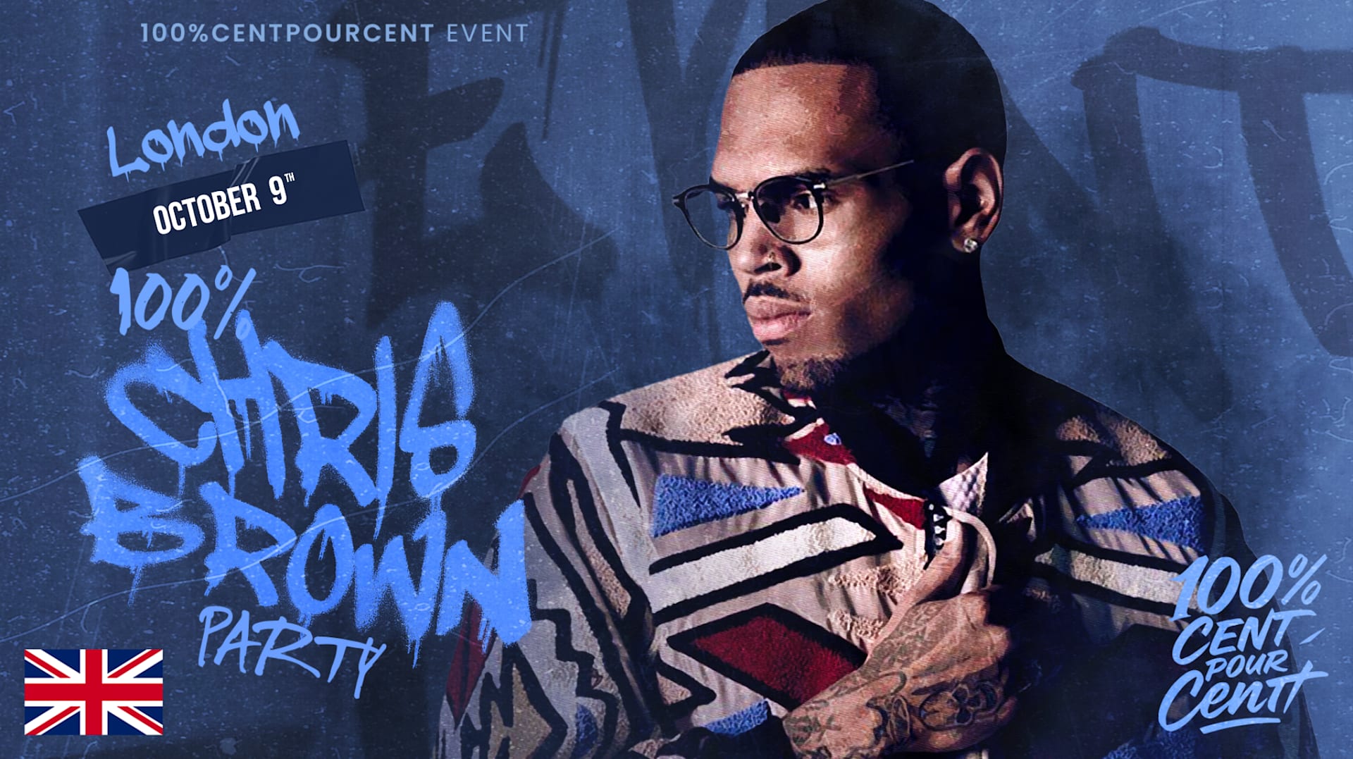 100% Chris Brown Party In London !! Cover